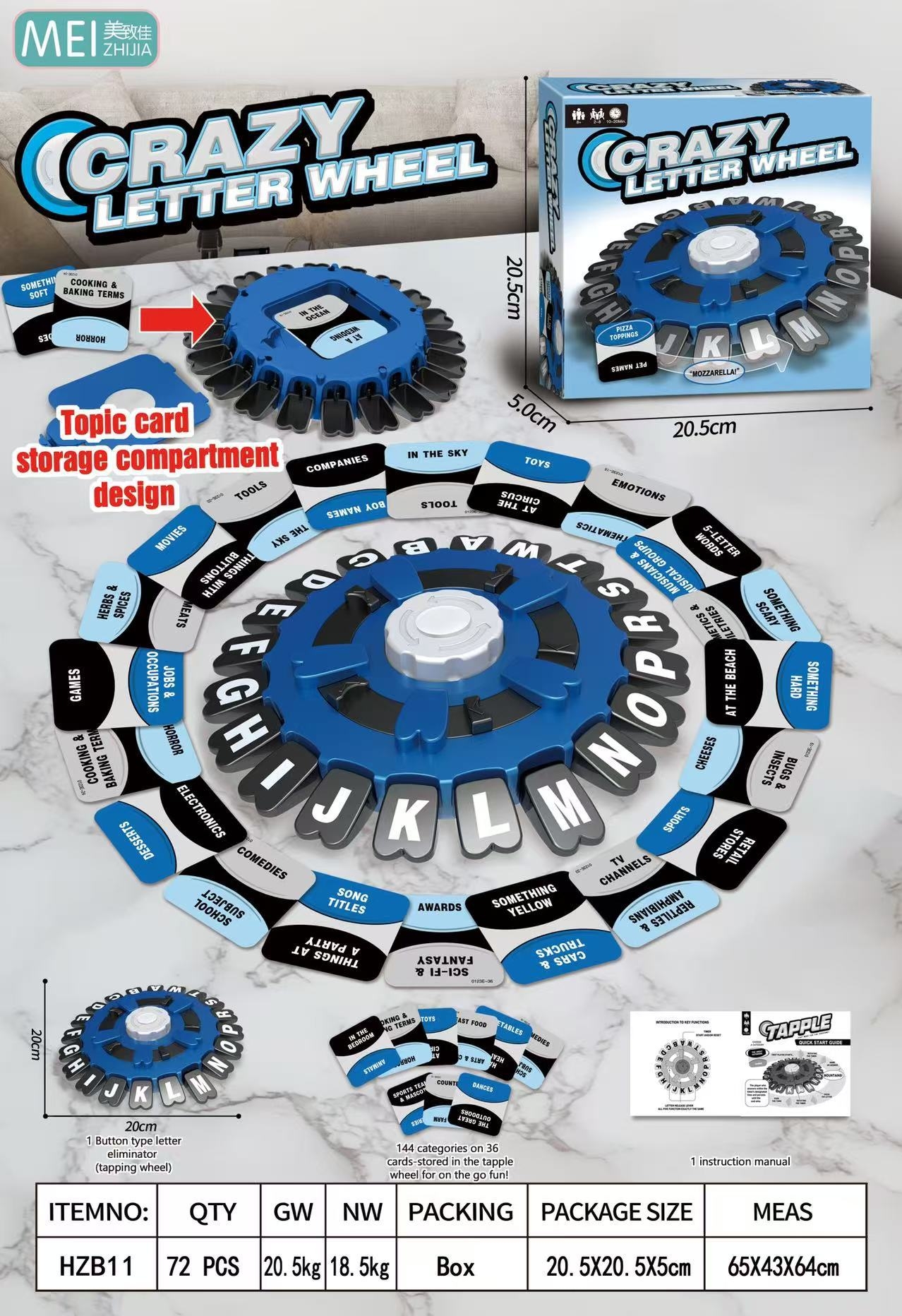 $68盒。🔵 CRAZY LETTER WHEEL🎡 瘋狂字母轉盤遊戲