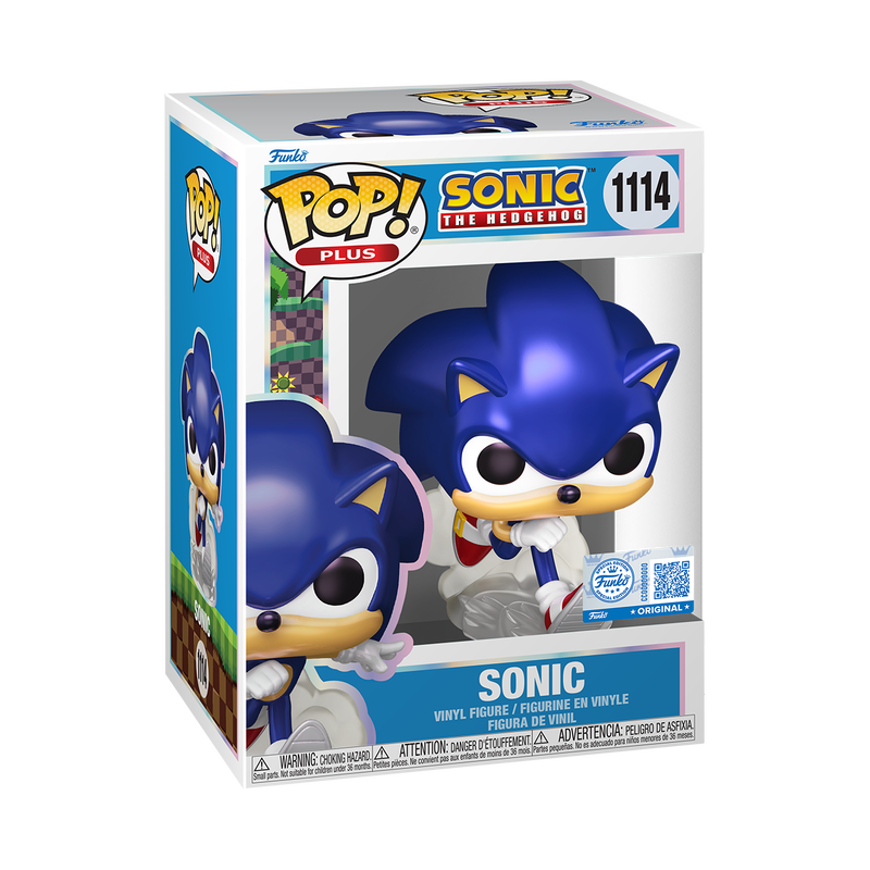 📦訂購 美國代購 Funko POP! SONIC THE HEDGEHOG Plus Sonic (Pearlescent) Figure 超音鼠 模型