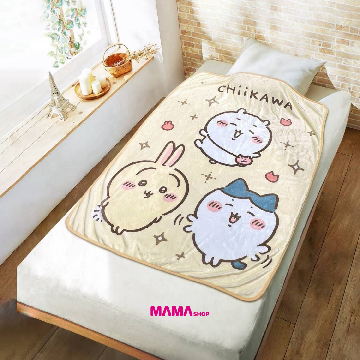 台灣直送 Chiikawa吉伊卡哇法蘭絨毯