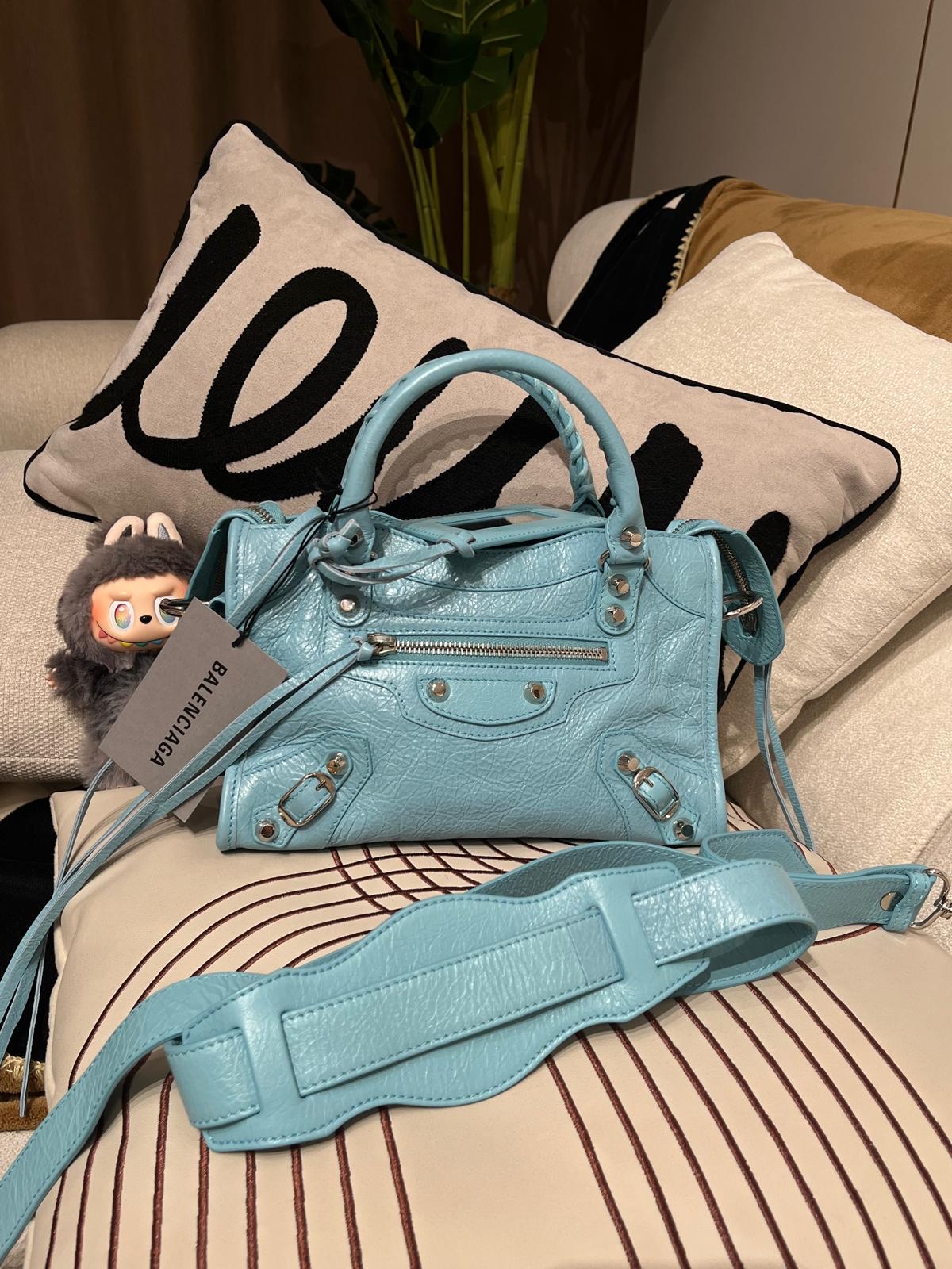 Balenciaga City Light Blue 100%Authentic, 99%New 