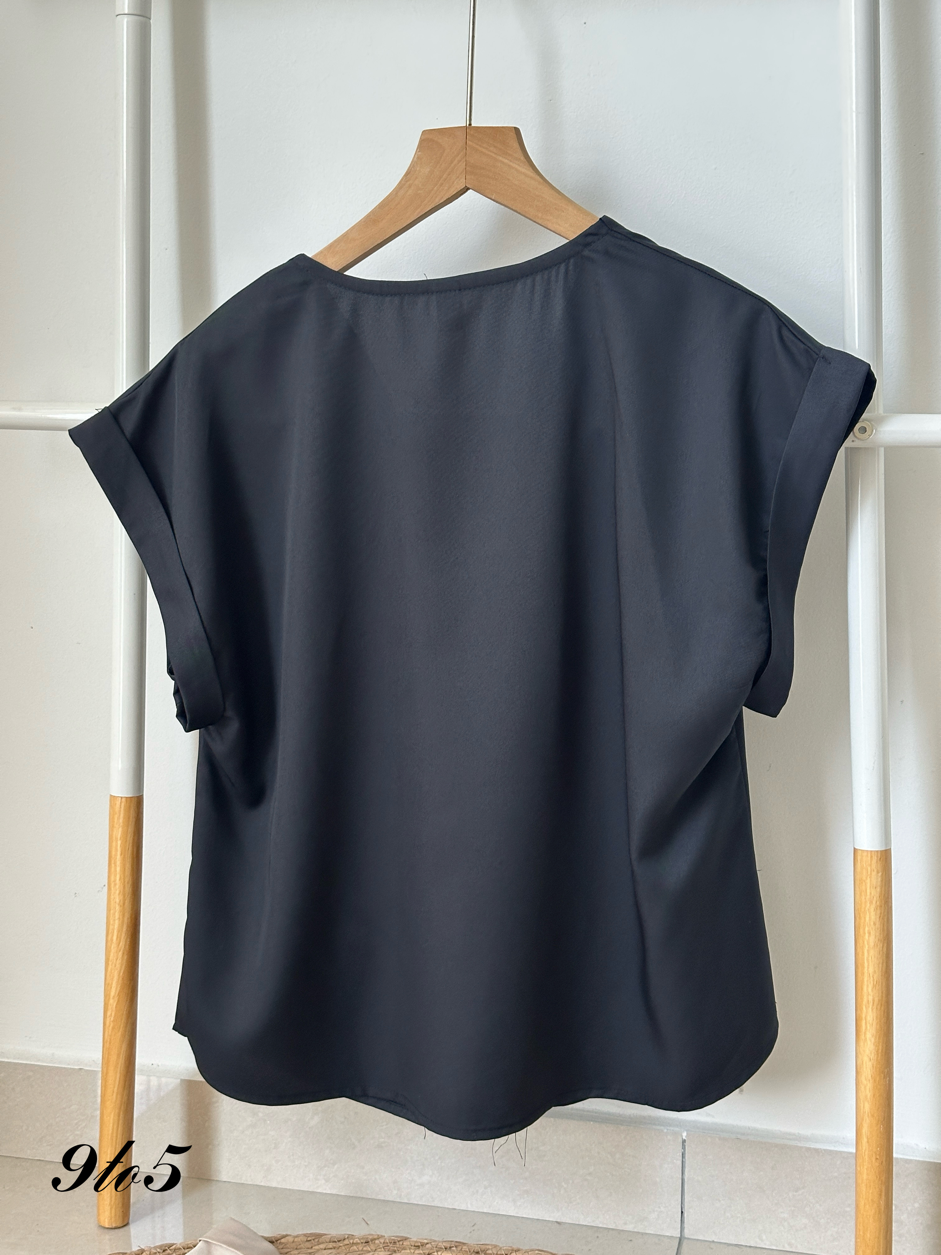 T3979 Cape Sleeve V Neck Top - 3 Colors