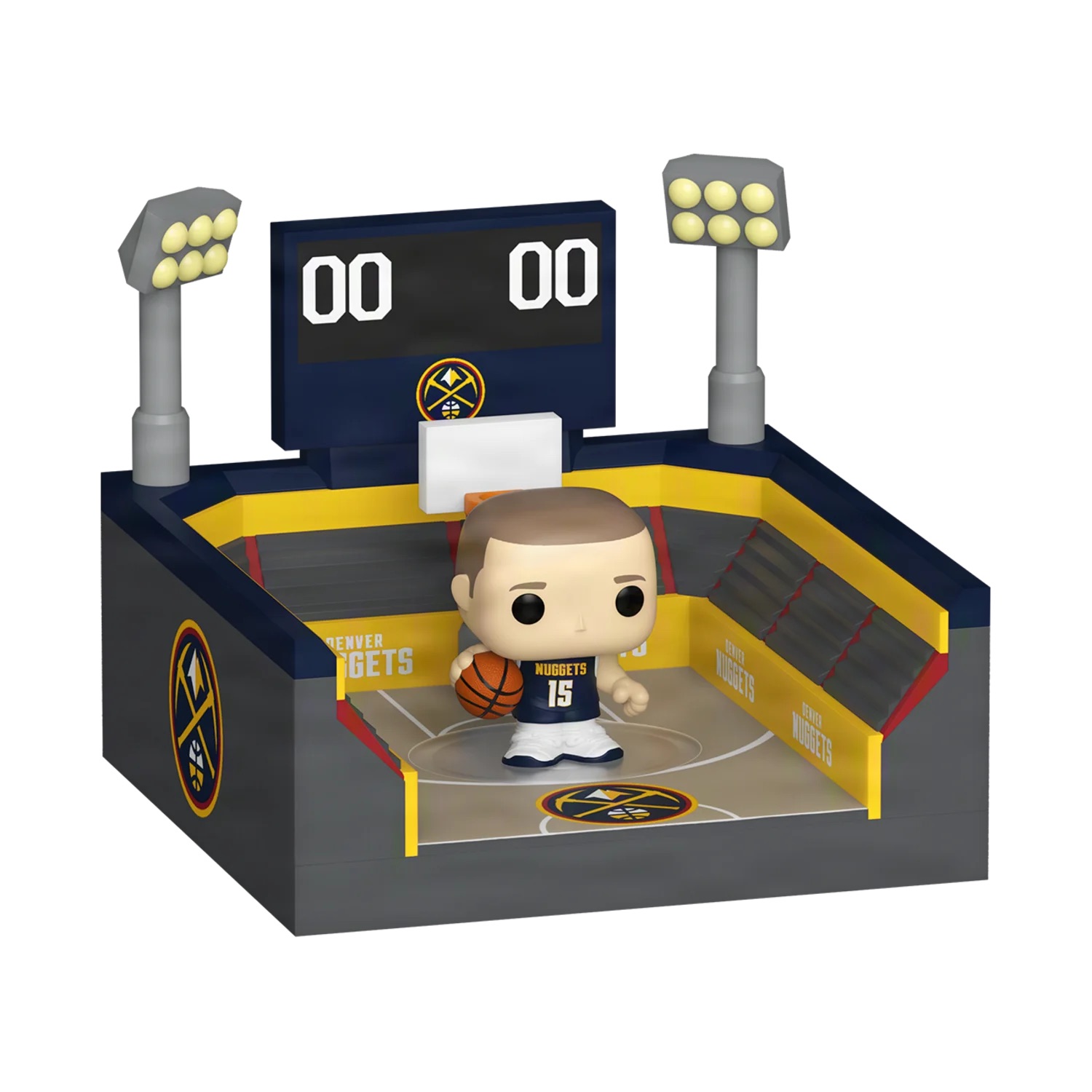 📦訂購 美國代購 Bitty POP! Town: NBA Arena - Nuggets with Nikola Jokić Figure 模型