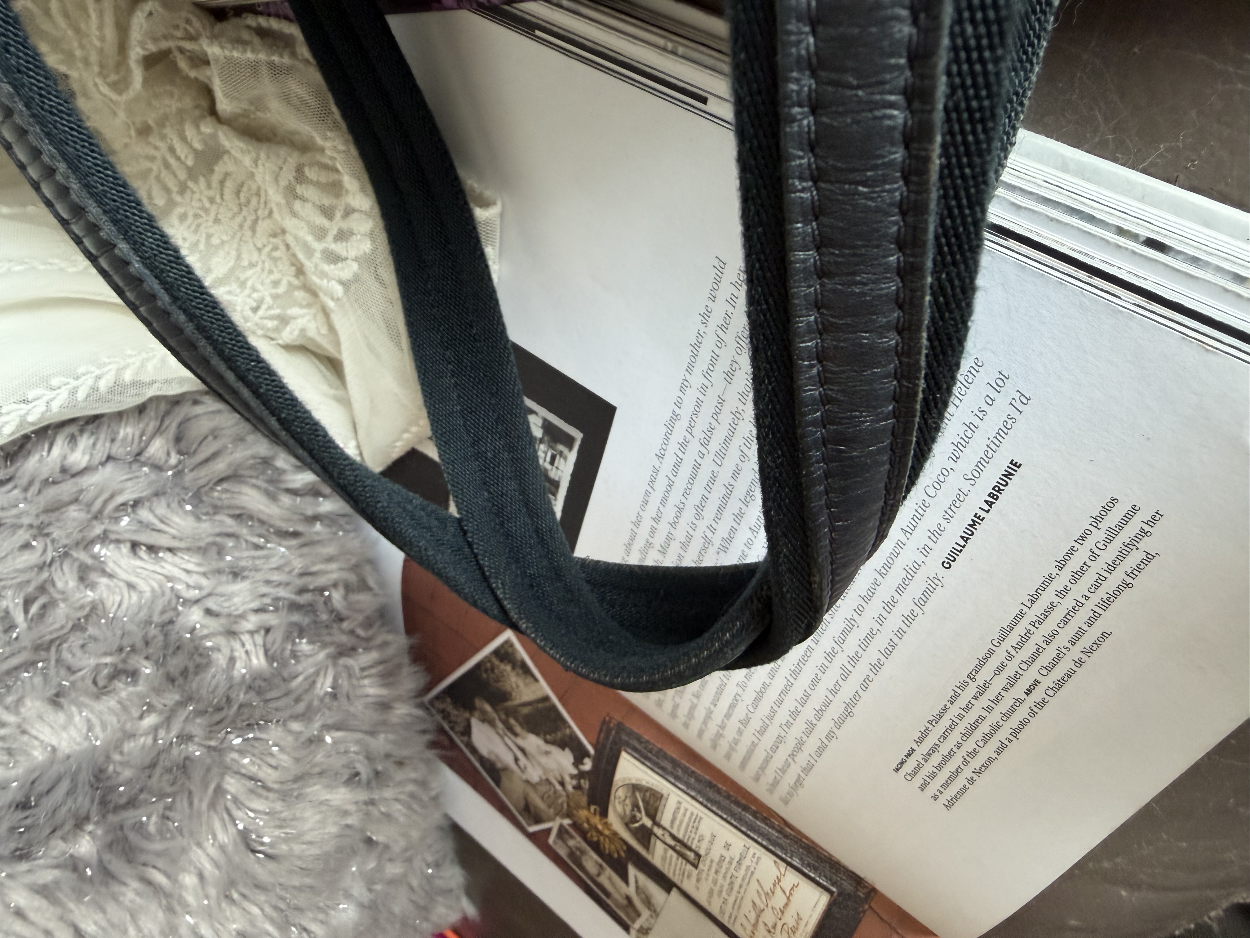 Vintage louis vuitton navy denim Monogram Mini Lin Josephine PM 