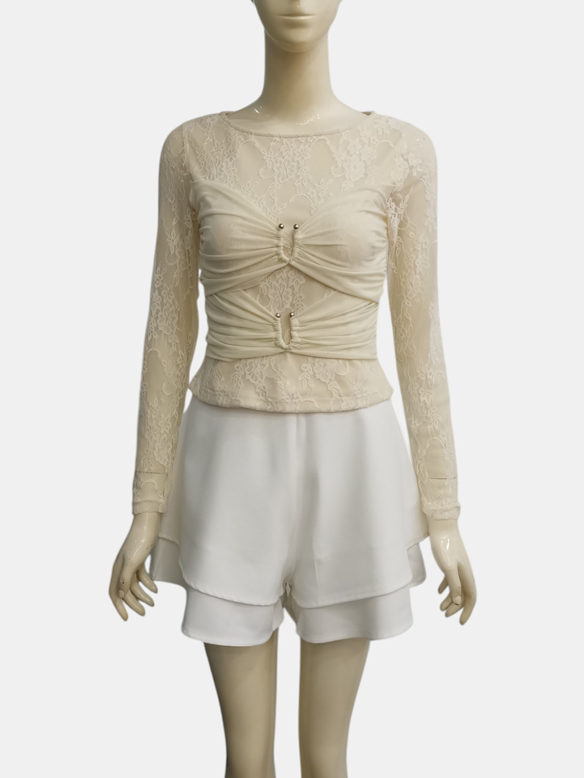 Soft Edge Lace Blouse M199
