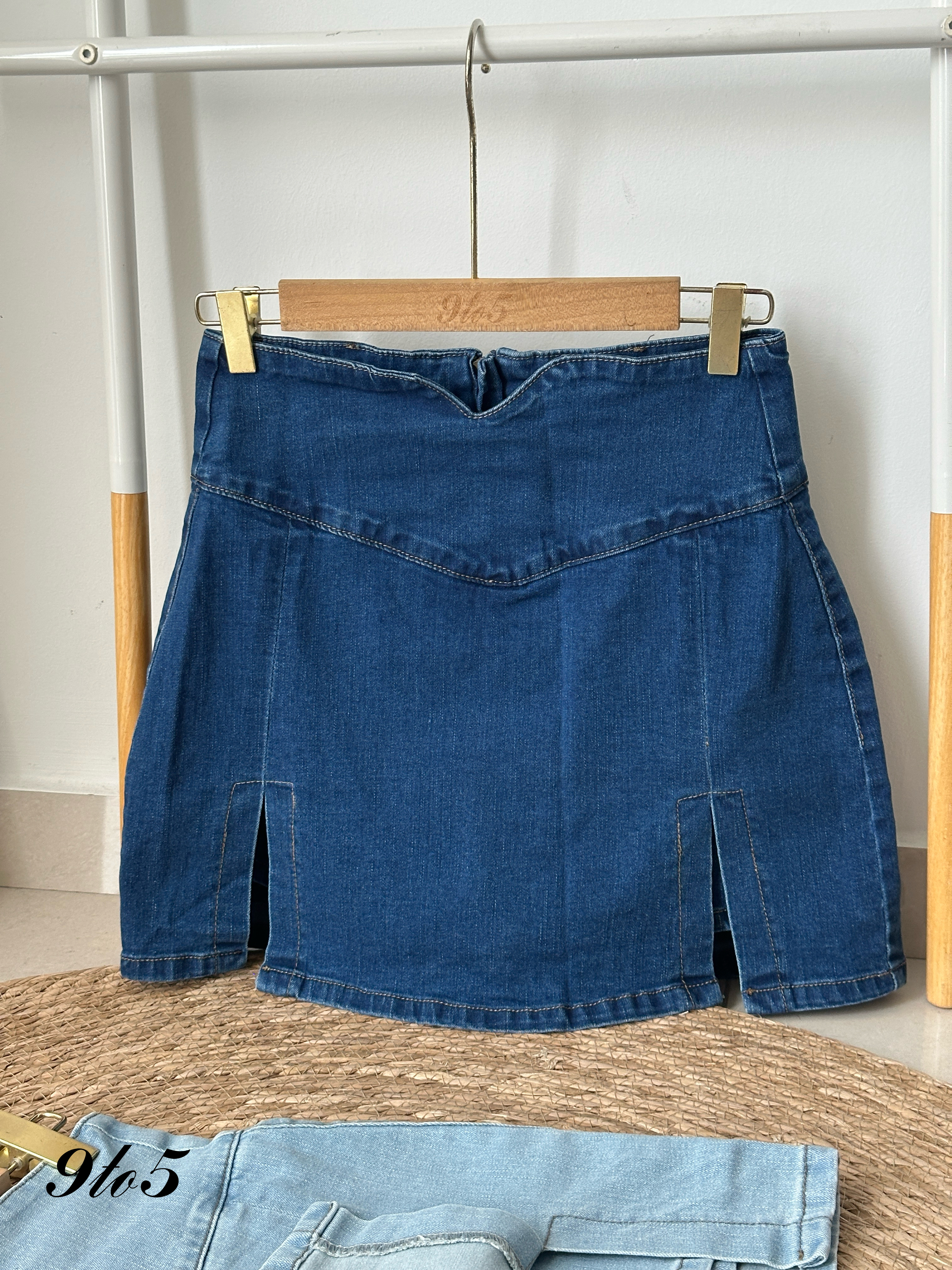 S1820 Denim Short Skirt - 3 Colors 