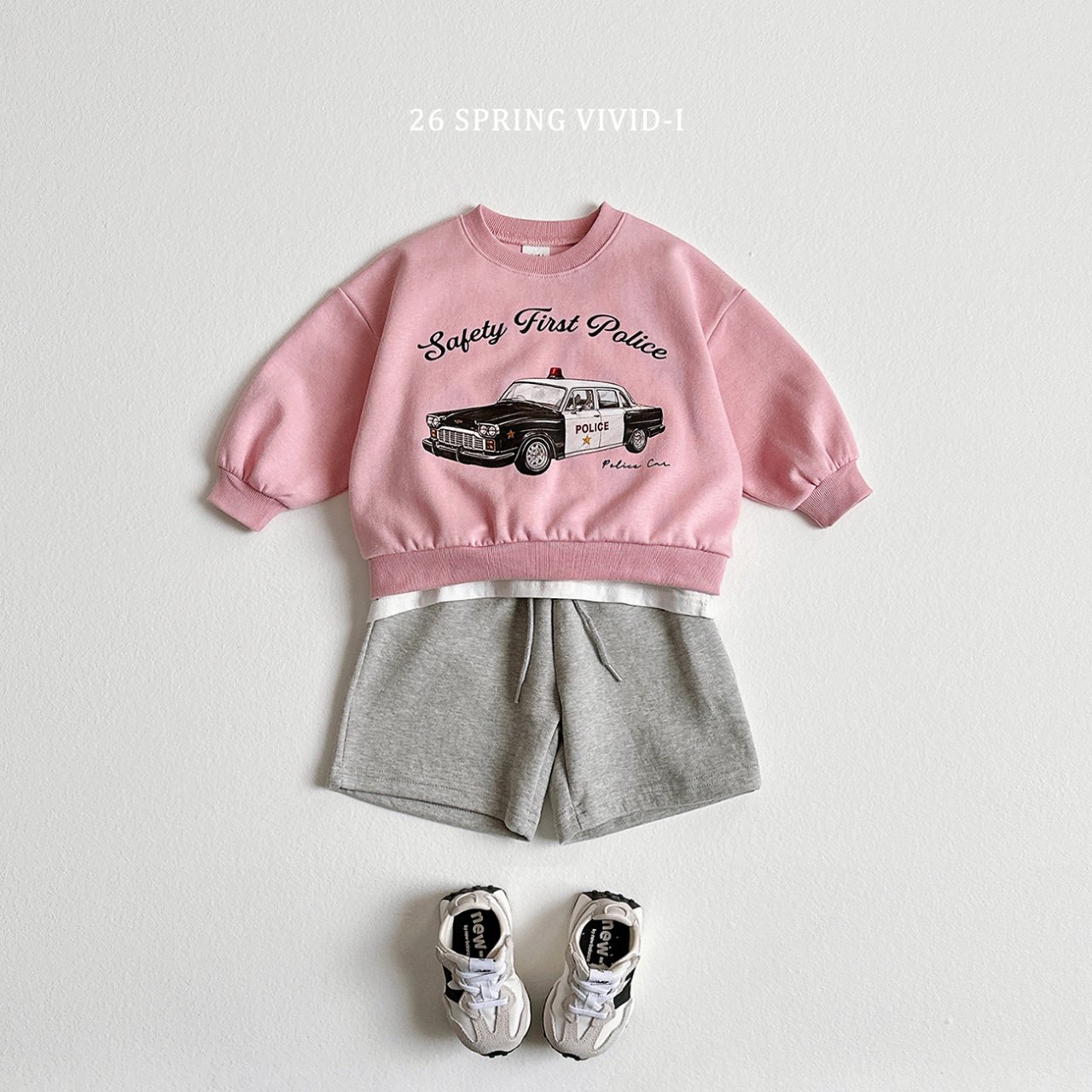 🌸預訂 韓國直送🌸🇰🇷VIVIDI三色車車印花寬鬆衛衣