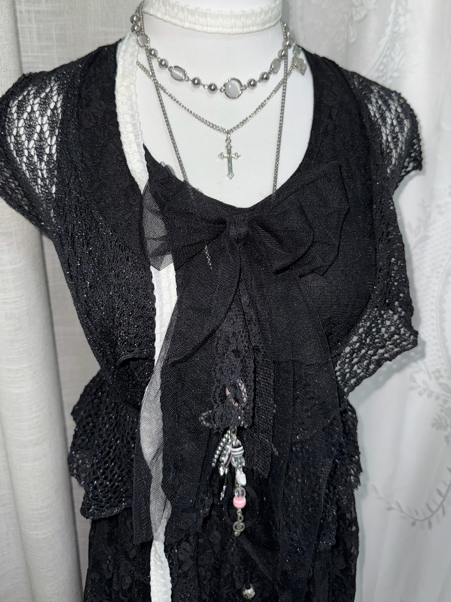 Dark Victorian-Inspired Modern Goth Fairycore Set