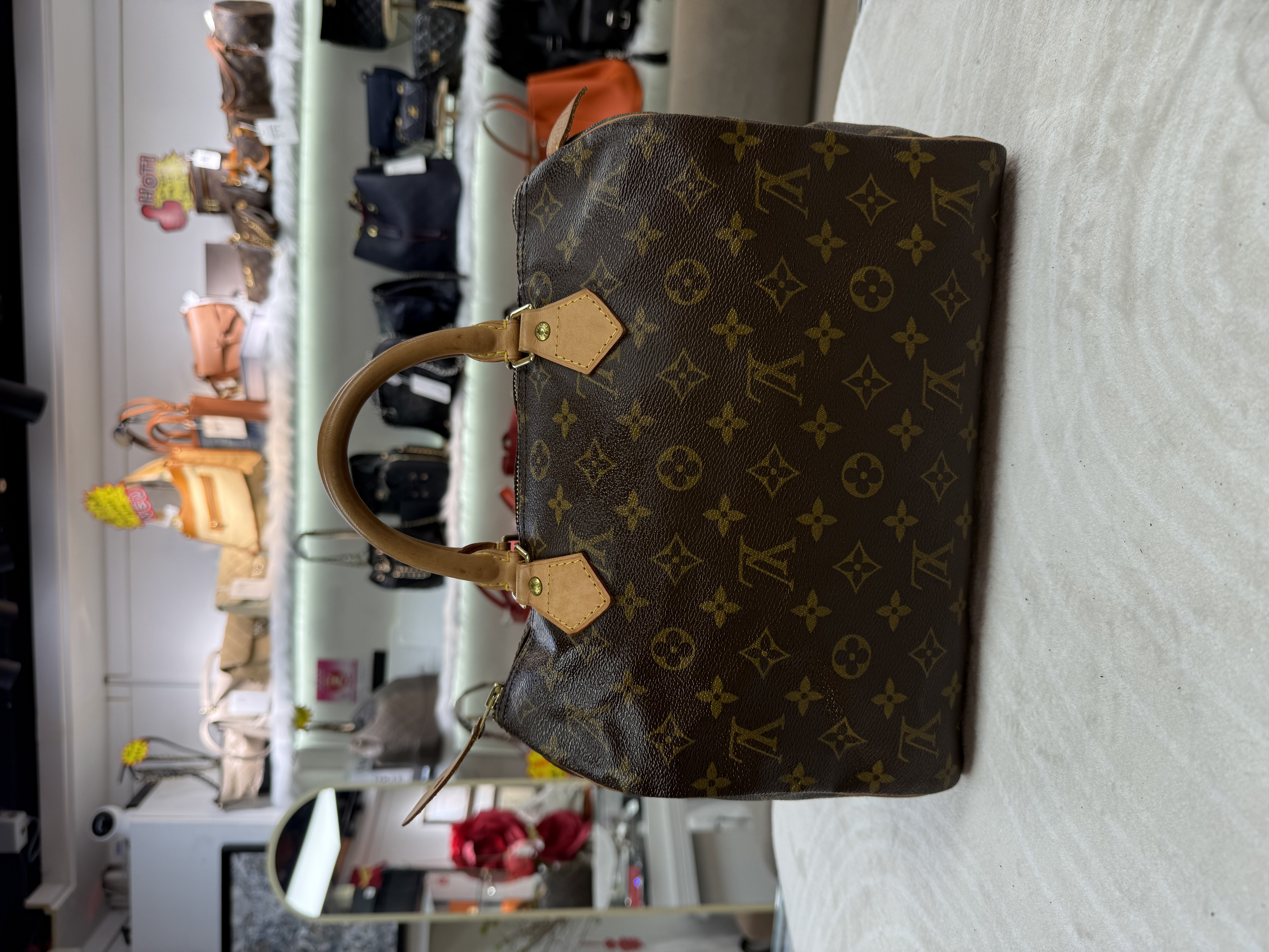 LV/路易威登  經典老花Sp30手提款 上身簡單大方 經典保值 尺寸:30×21×17 淨袋冇配件
