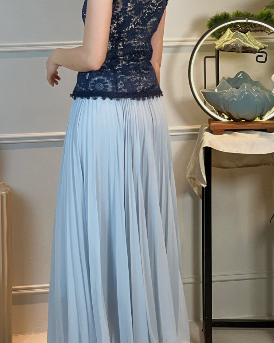 5104 Quintina Pleated A Line Skirt 