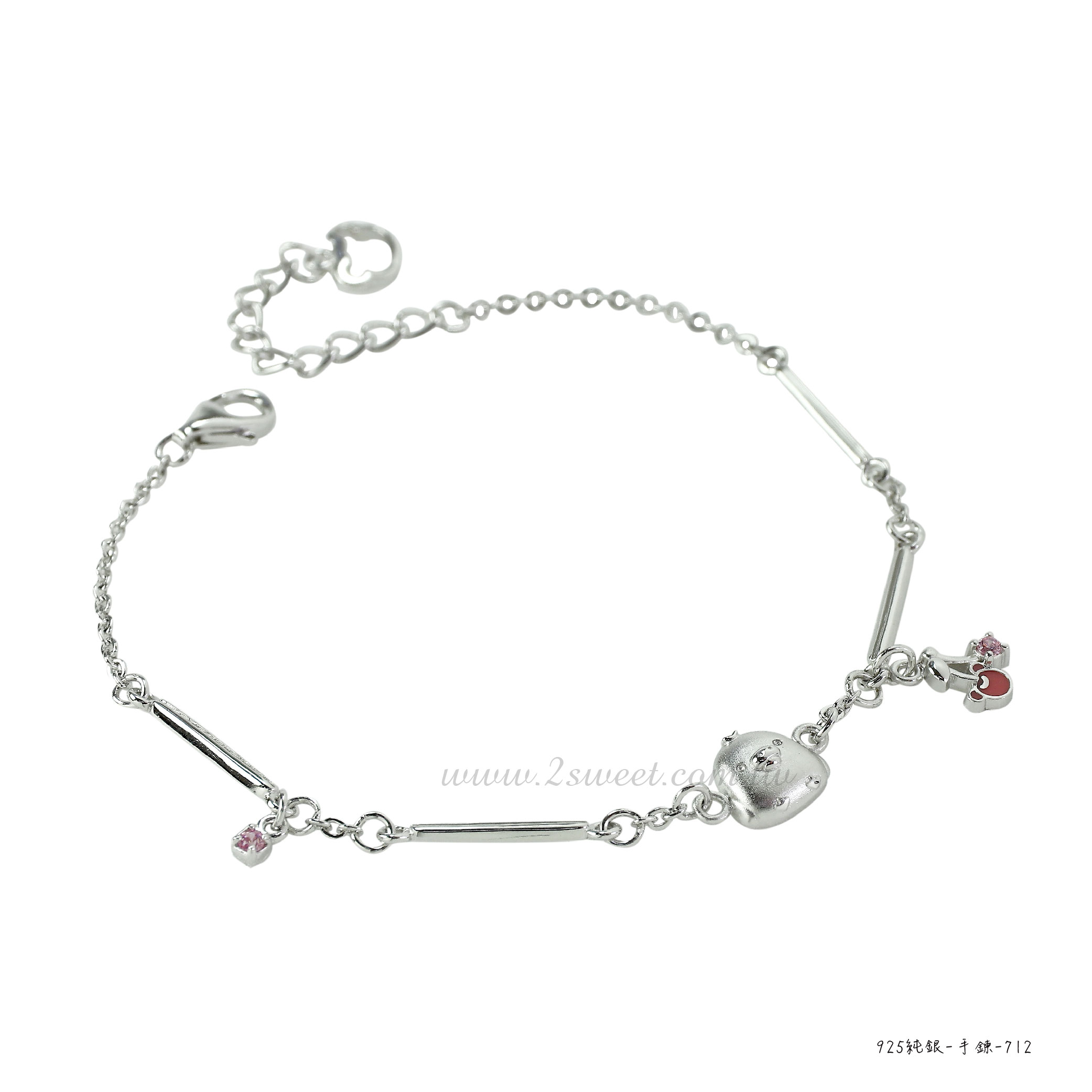 📦訂購 台灣代購 2sweet 甜蜜約定 Rilakkuma 鬆弛熊 豬鼻雞 Kiiroitori 甜蜜滋味系列 925純銀手鏈