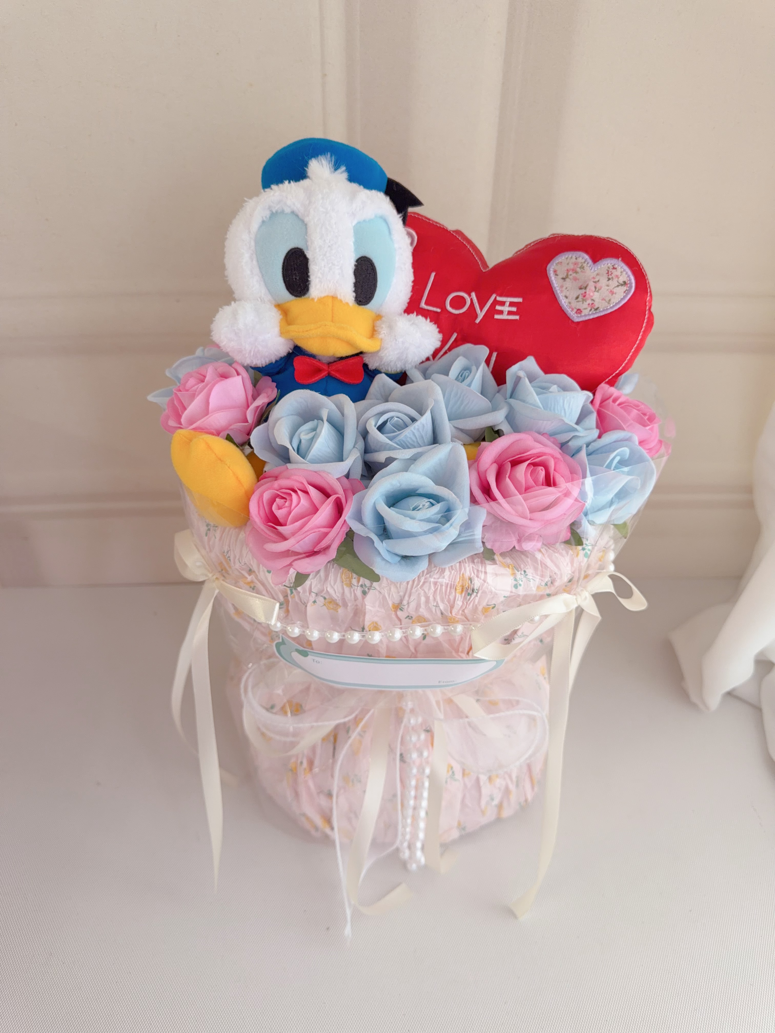 (現貨)唐老鴨公仔花