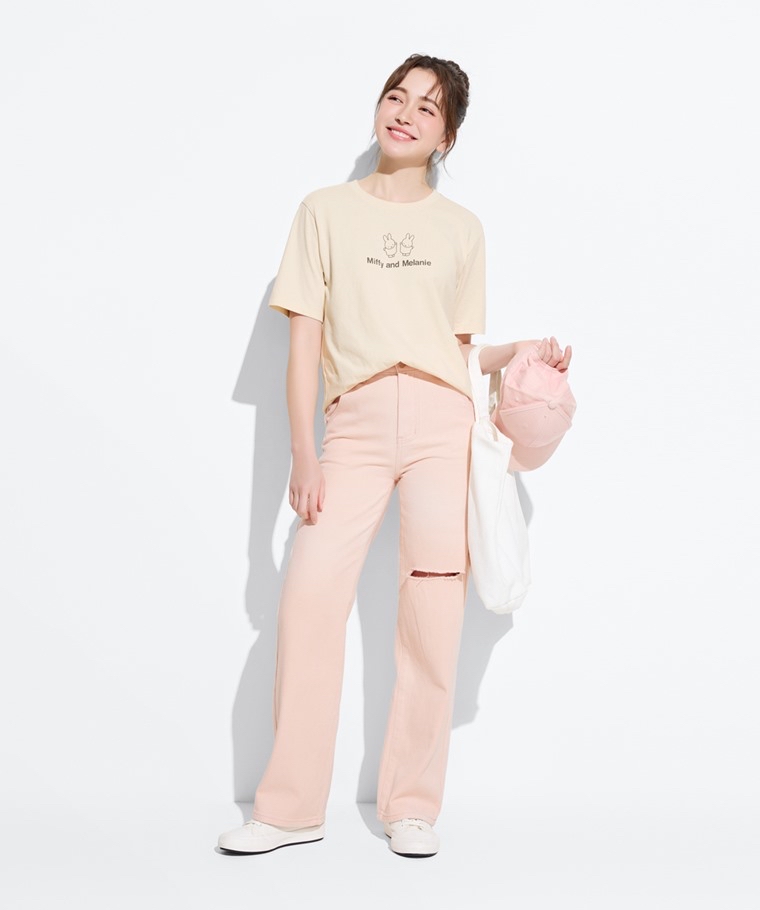 💚預訂 台灣直送💚Miffy前後印花成人女裝親子款純棉寬版短袖T恤