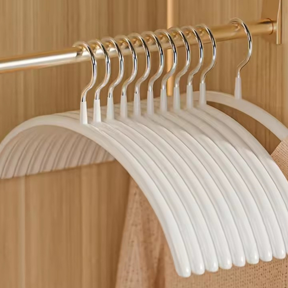 10x 半圓防滑無痕衣架 白色 UB0240