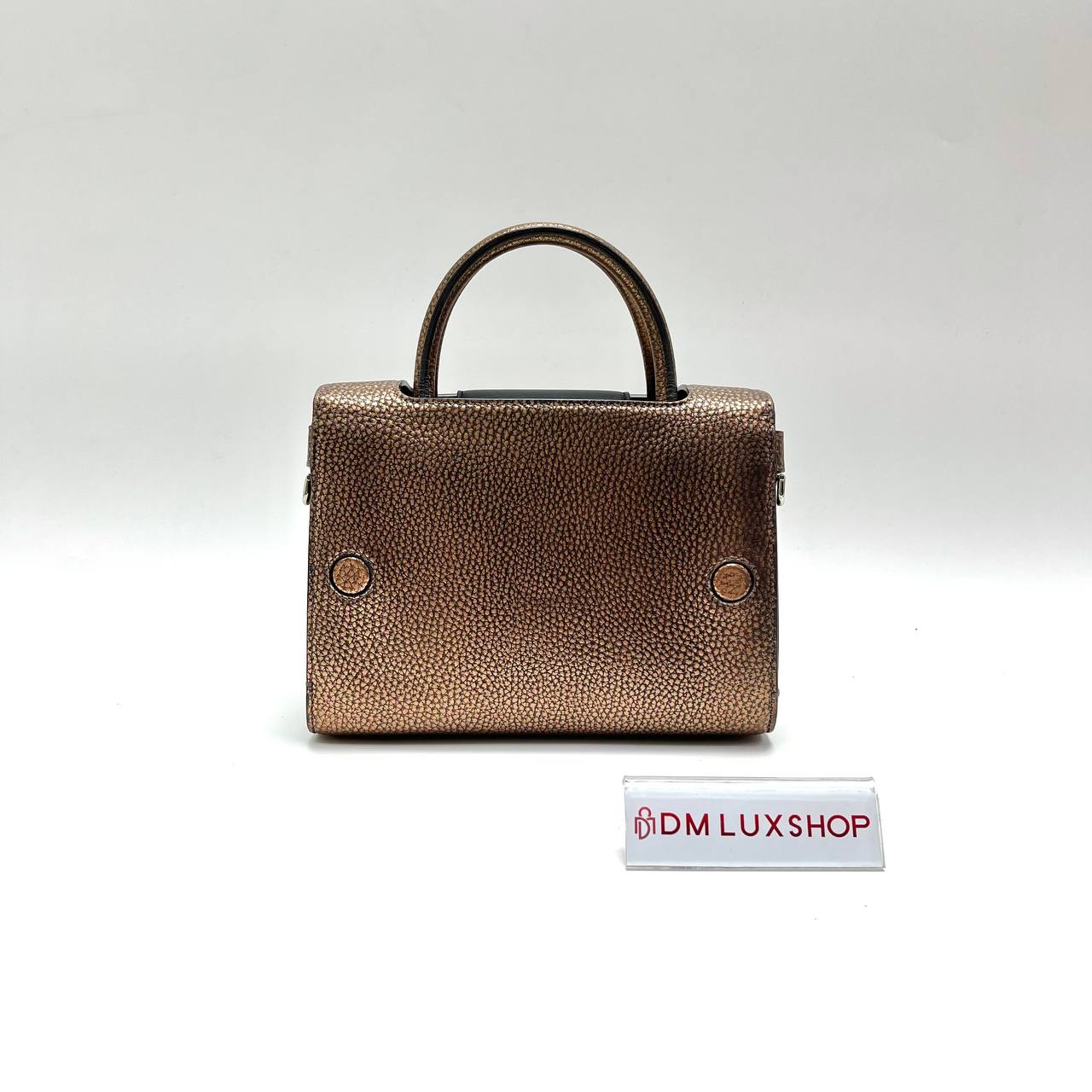 Dior Metallic Copper Mini Diorever Tote Bag