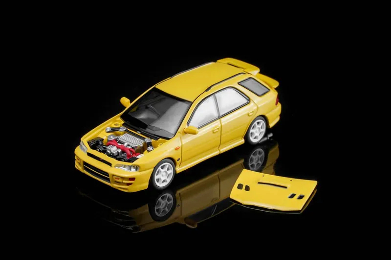 （預訂 Pre Order) MOTORHELIX 1/64 ( M67104 ) SUBARU Impreza Wagon WRX STi Ver VI Cashmere Yellow