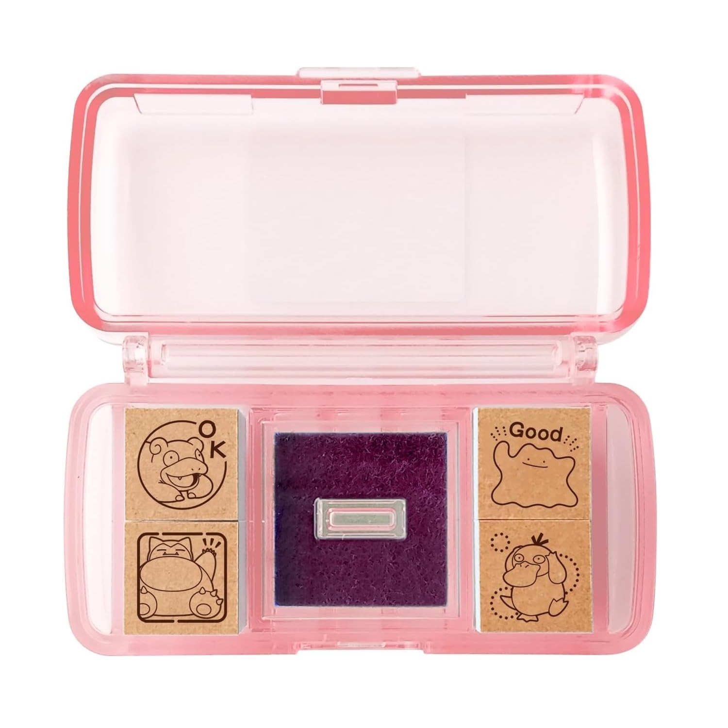 現貨｜Pokemon 傻鴨 / 呆呆獸 / 百變怪 / 卡比獸 日本製 迷你 木製 印章 套裝 (SGM-038) 