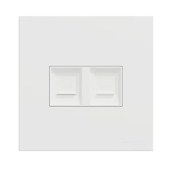 施耐德 奐然AvatarOn C 白 孖位 CAT3電話插座