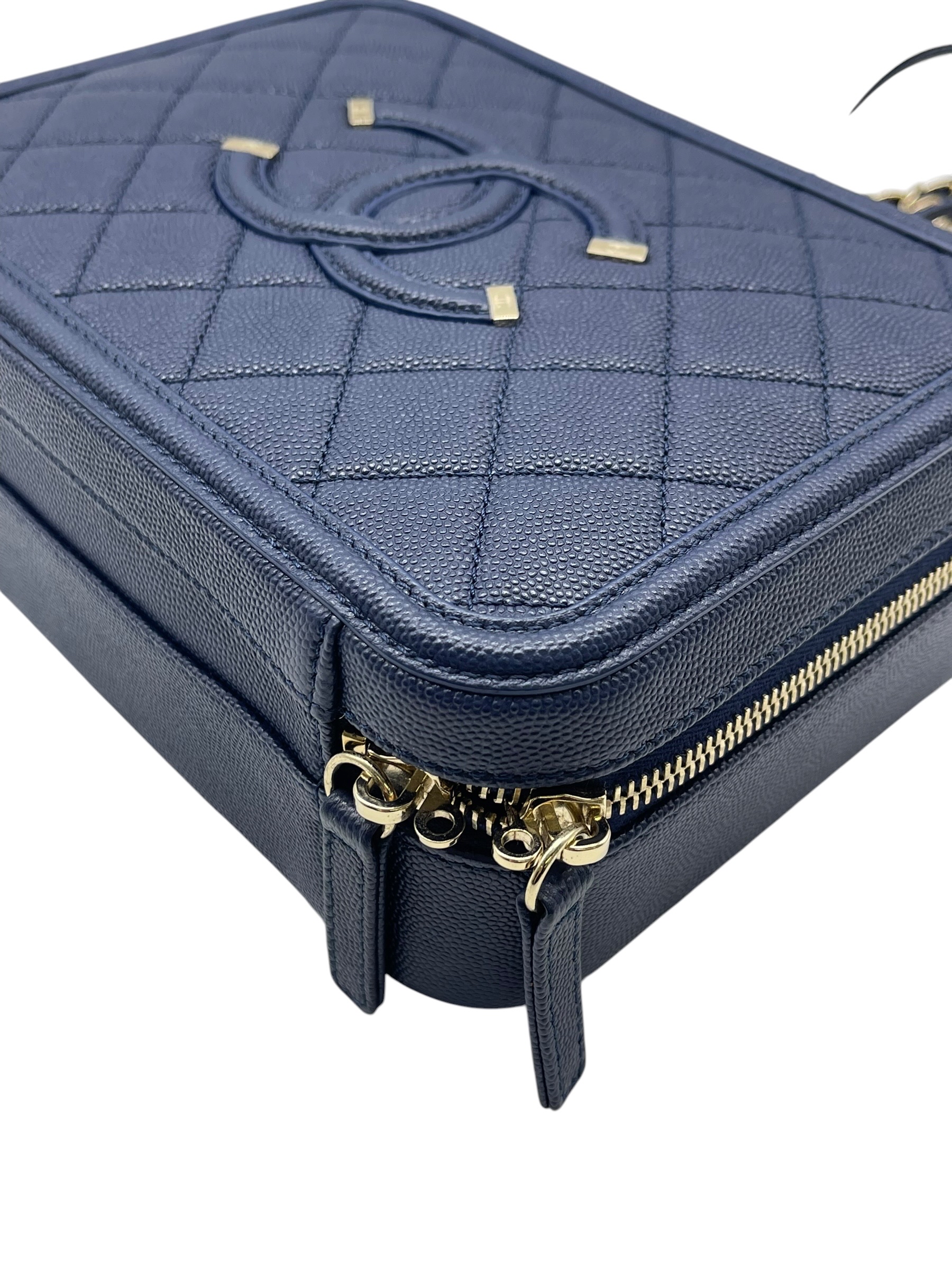Pre-owned Chanel CC Filigree Vanity Case / Product Code: 072909