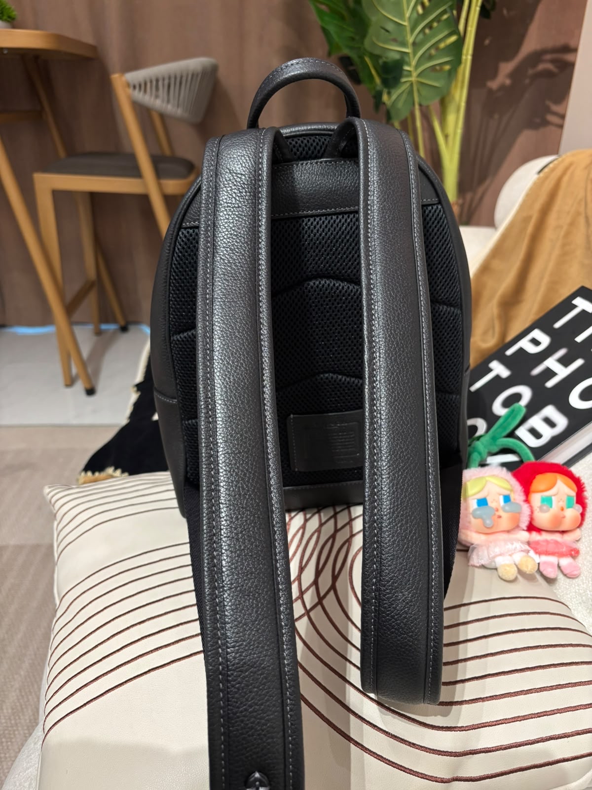 Coach Backpack Black Calfskin 100%Authentic, 99%New ✅Dust bag