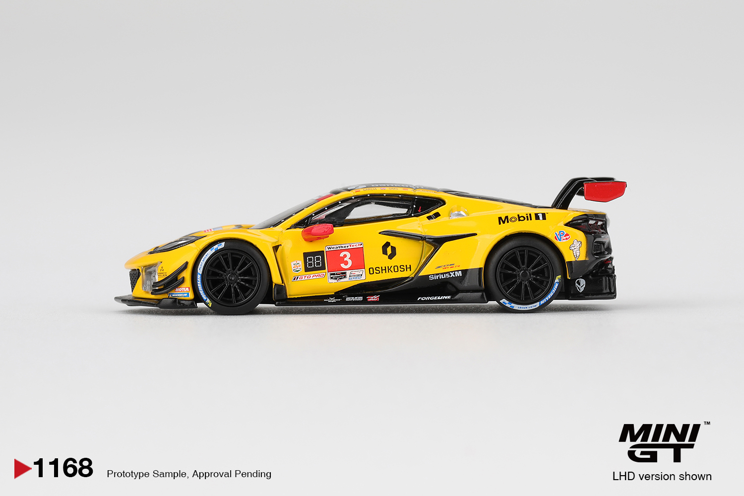 Mini GT 1/64 Chevrolet Corvette Z06 GT3.R #3 Corvette Racing by Pratt Miller Motorsports 2025 IMSA Daytona 24 Hrs - MGT01168-L