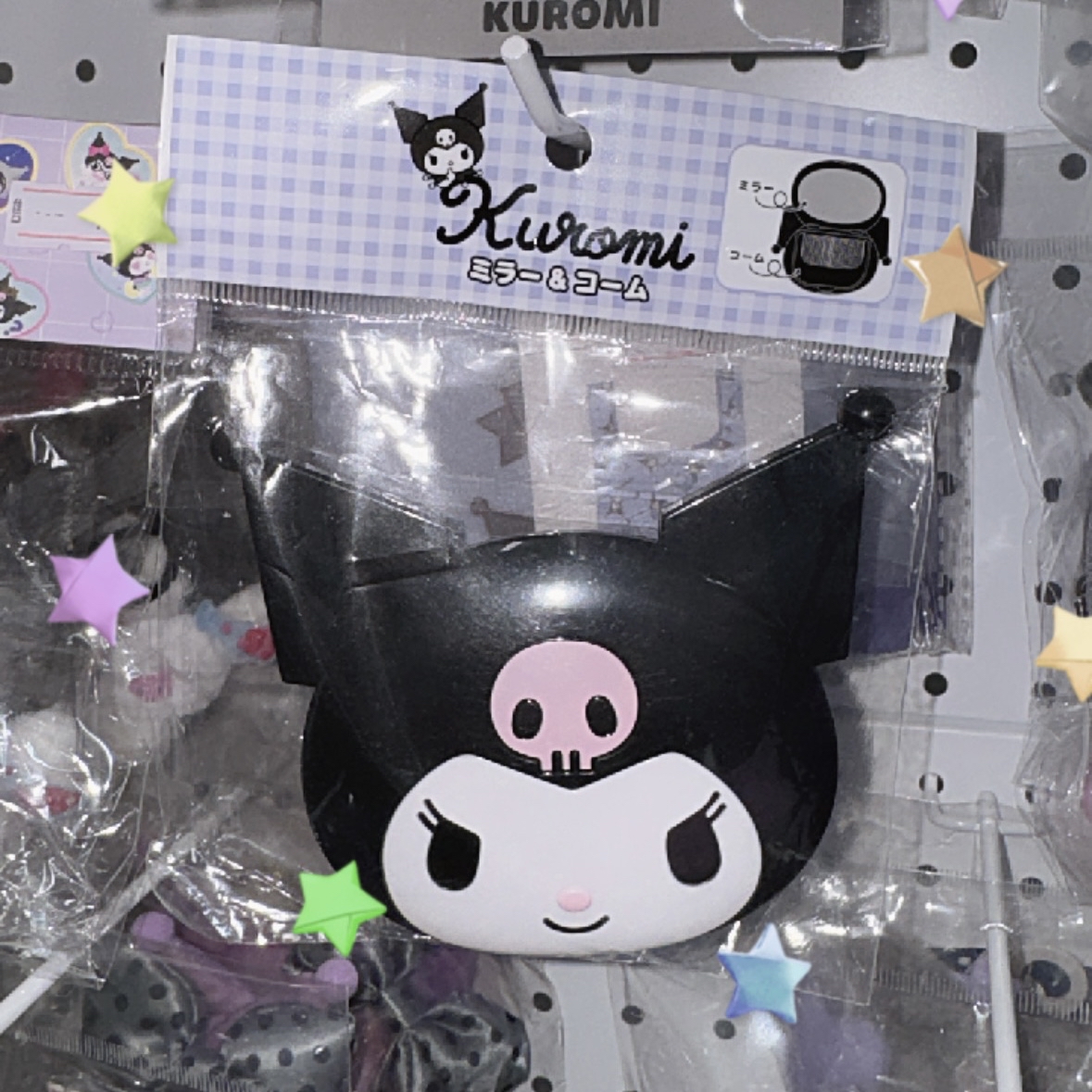 現貨｜日版 kuromi大頭摺鏡💜