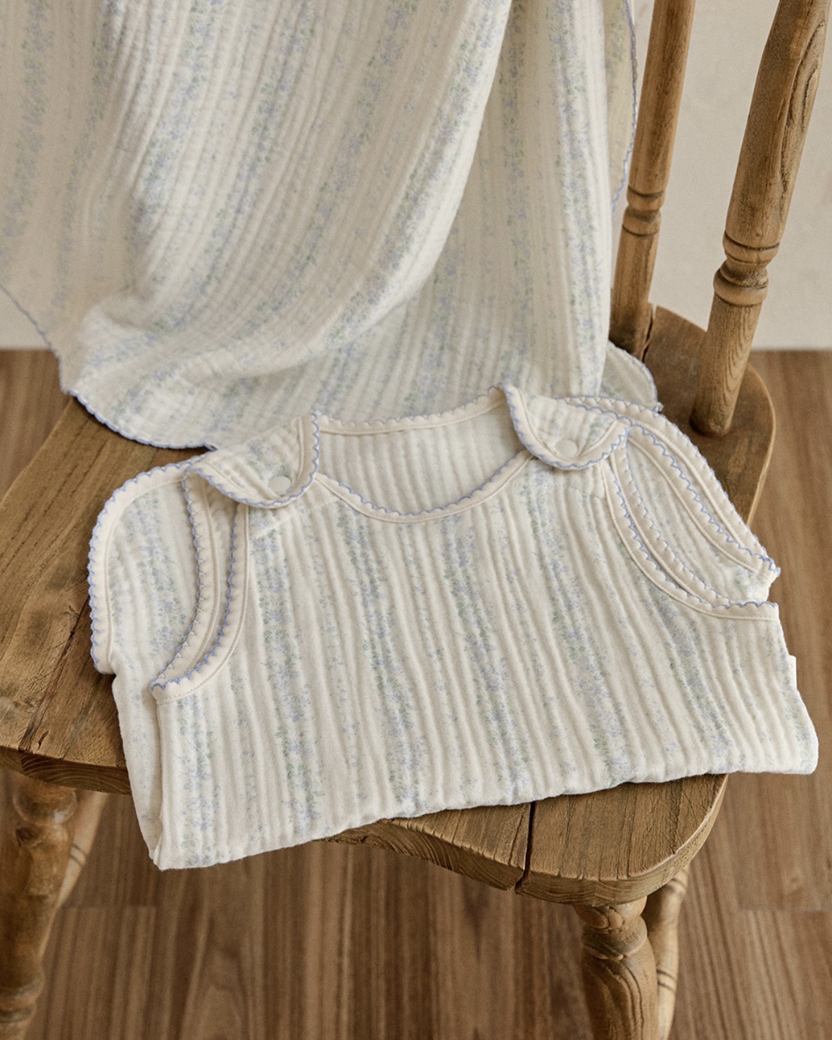 26S/S DTD Flora碎花溫馨系列-棉紗睡眠馬甲