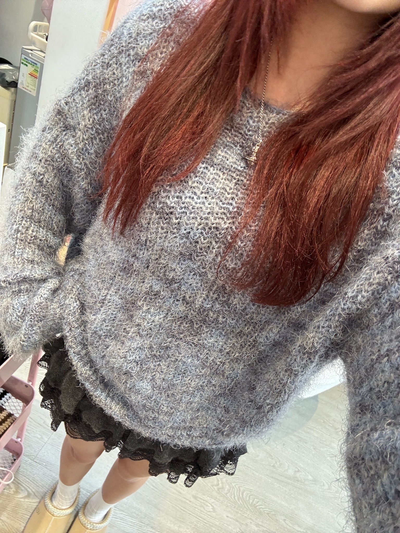 已售罄❌韓國高質毛毛混色冷毛衣 （舒服！）