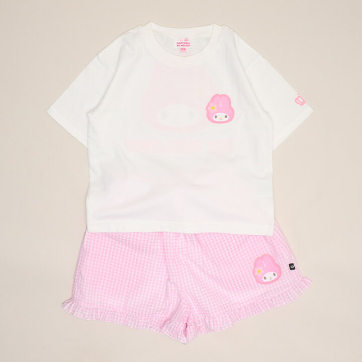 🇯🇵預訂 日本直送🇯🇵Babydoll x Sanrio系列五色人物前後印花短袖T恤格紋短褲套裝