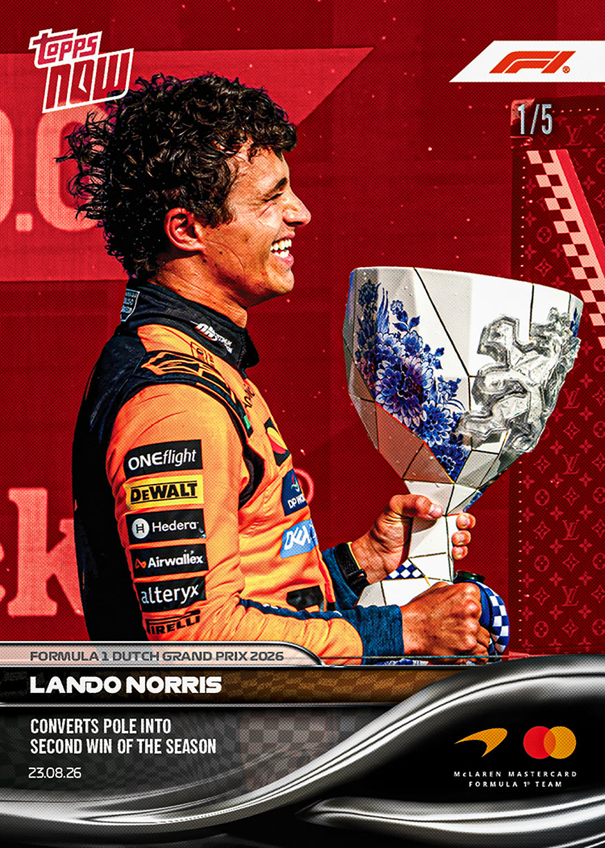 Lando Norris - 2026 F1 Topps NOW® #53 Dutch GP 贏車卡【團購】