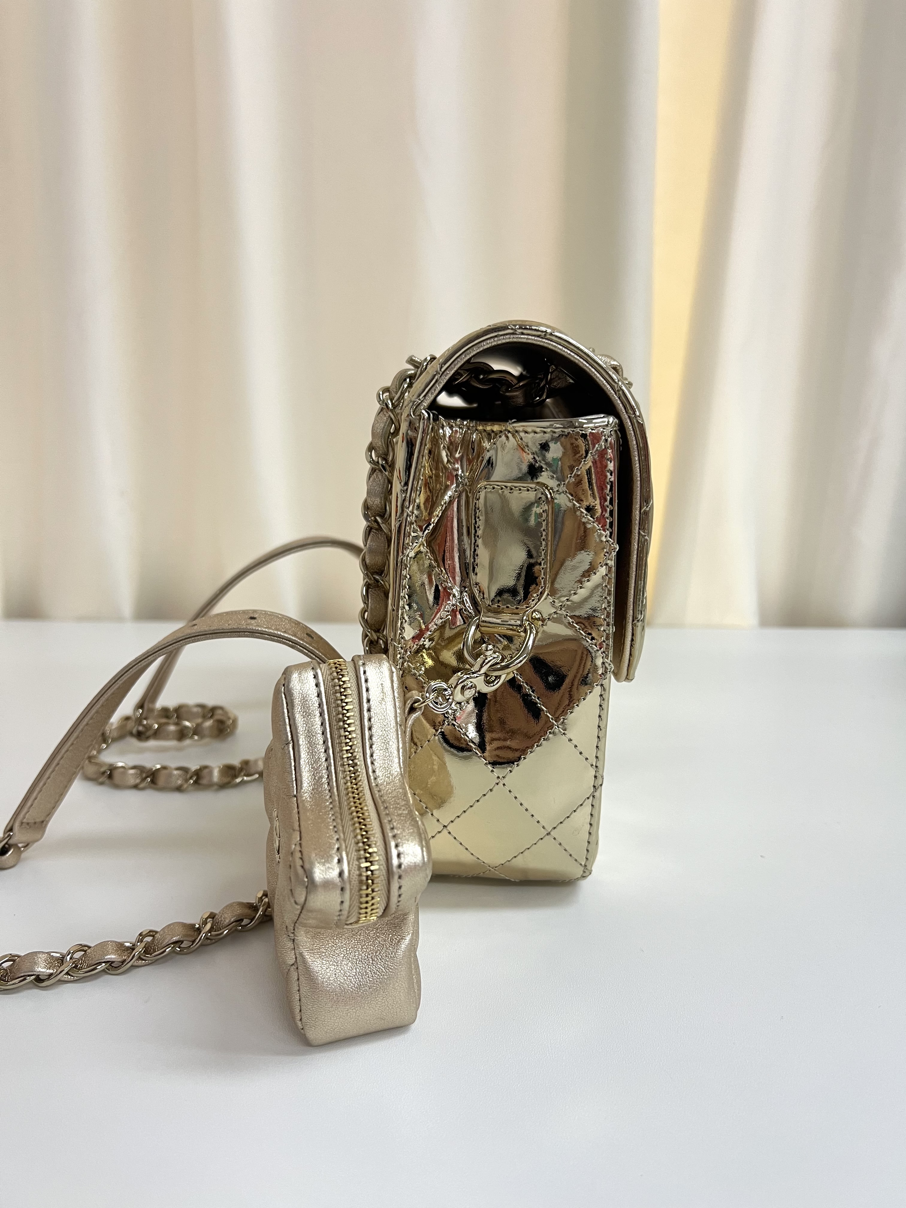 Pre-owned Chanel Hollywood Boulevard Mini Flap with Star Coin Purse/ Product Code: 26013001