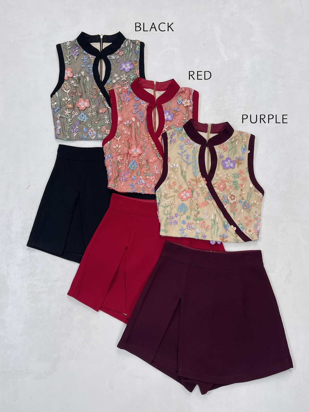 Modern Oriental Chic Qipao Set MC65