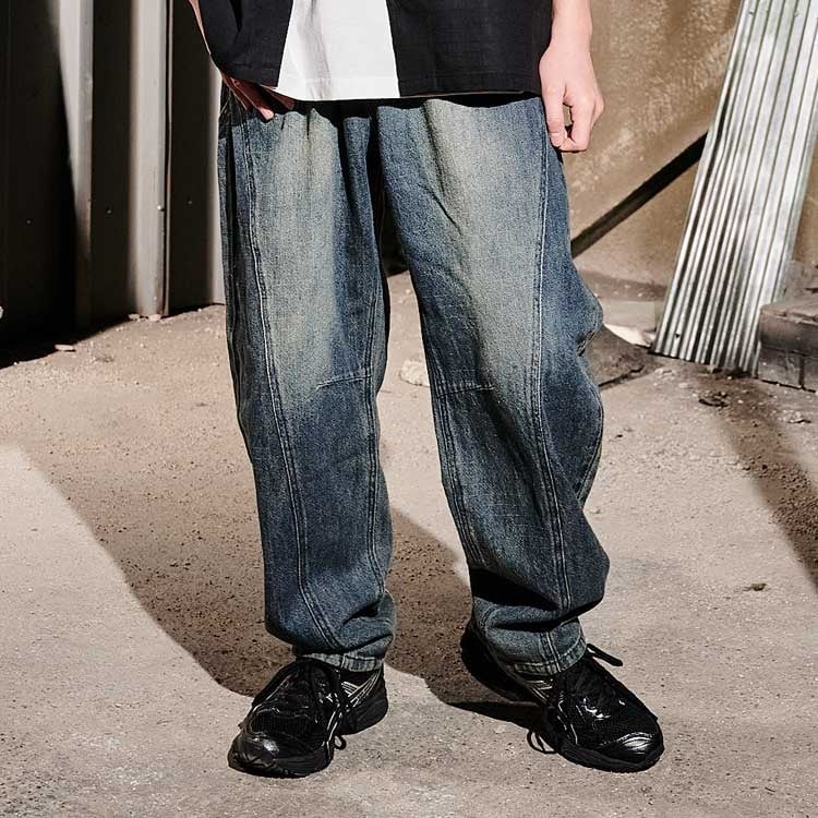 🆕【⭐訂購⭐】🇯🇵日本直送🌀Daddy Oh Daddy 仿舊 繭型牛仔褲 #baggyjeans🌀[ELEA-0010][260601]