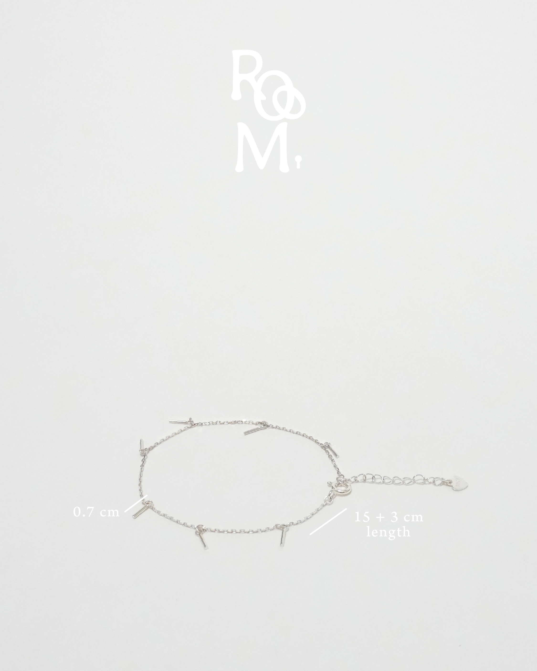 Sleek Silver Tassel Bracelet