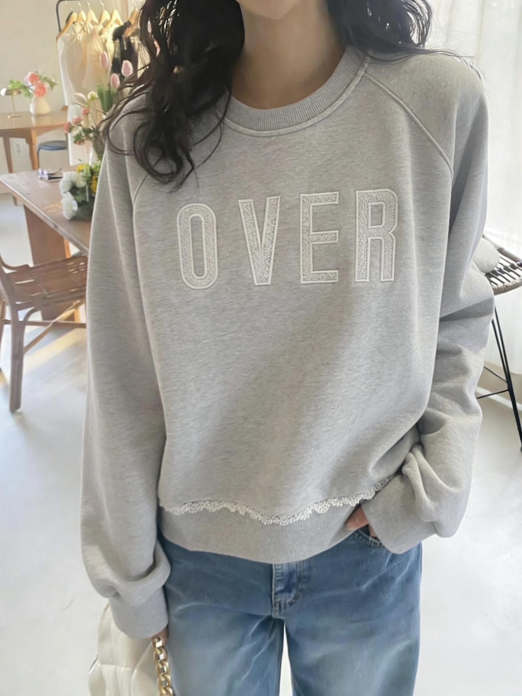 字母lace 腳衞衣 