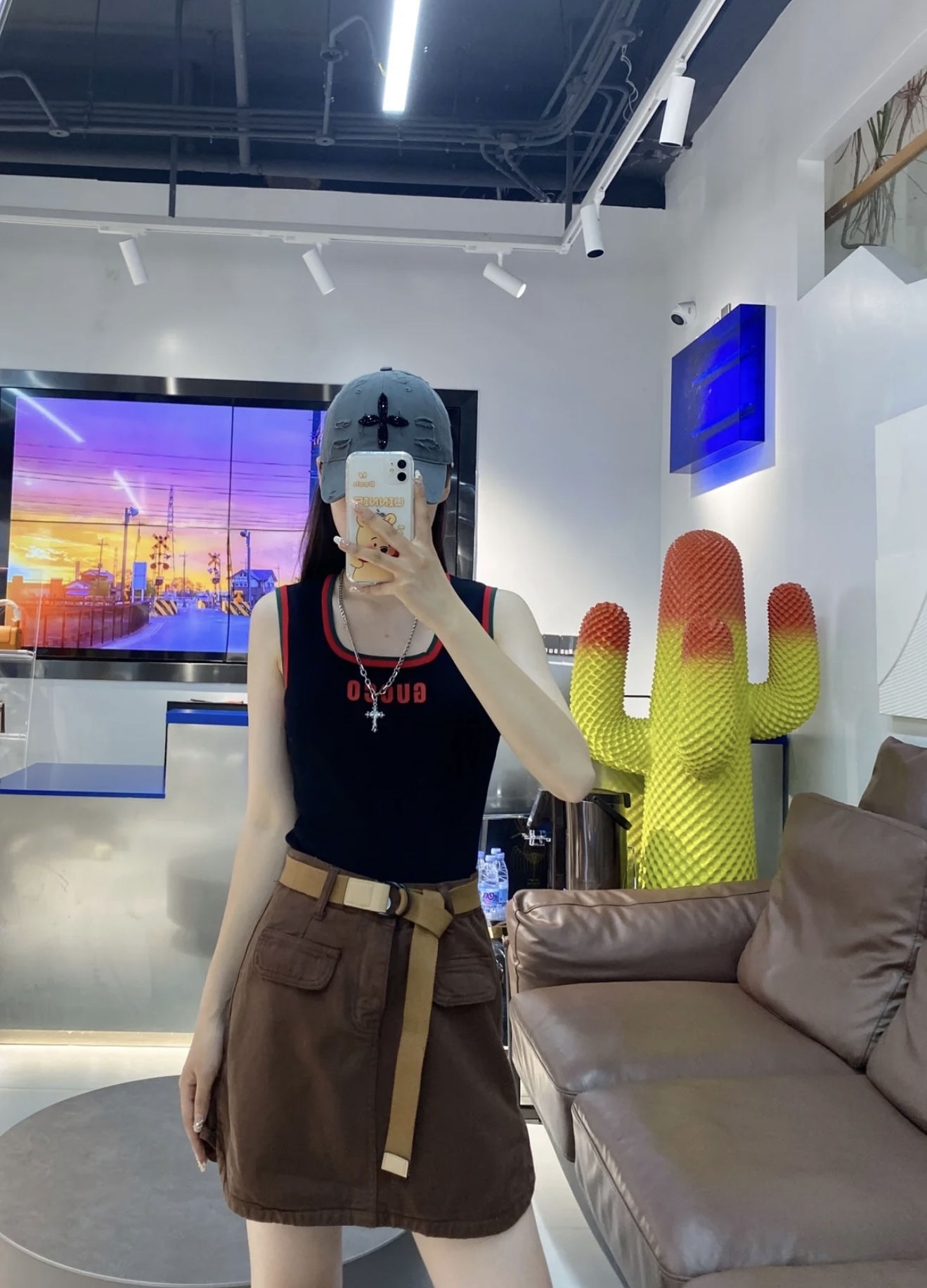 J10005工装半身短裙