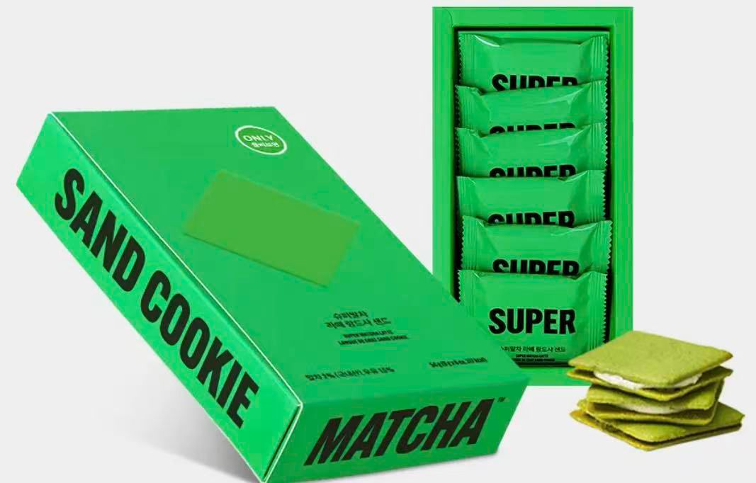韓國 Super Matcha Latte Cream Sand 超級抹茶拿鐵奶油三明治（6片）