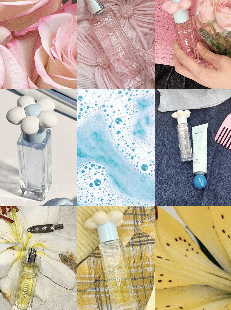 韓國 Amuse 髮香噴霧 + 送 固體香膏吊飾 / 髮梳吊飾｜Hair Perfume Mist