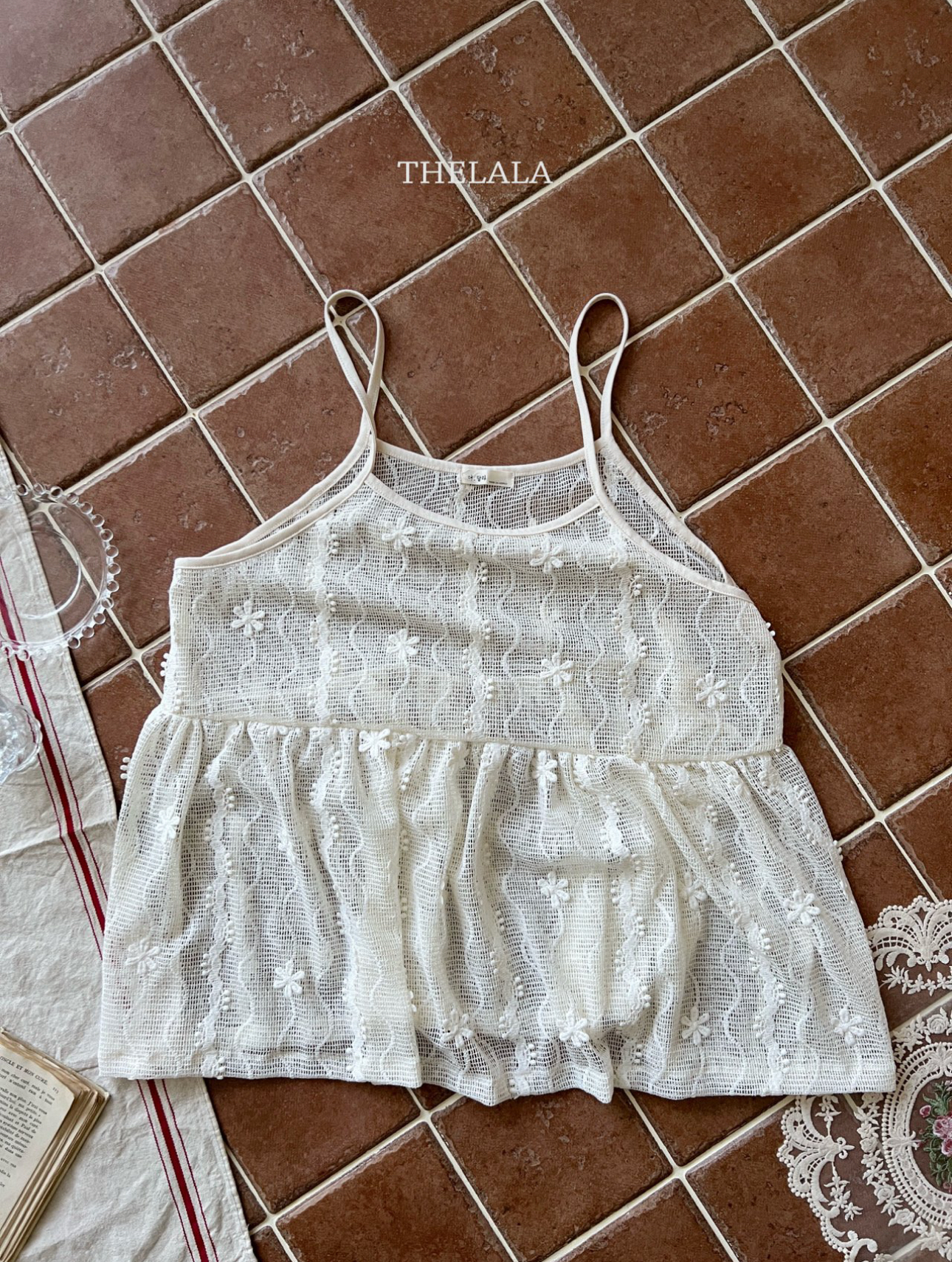 🌸預訂 韓國直送🌸🇰🇷THELALA親子款蕾絲吊帶胸衣吊帶連身裙