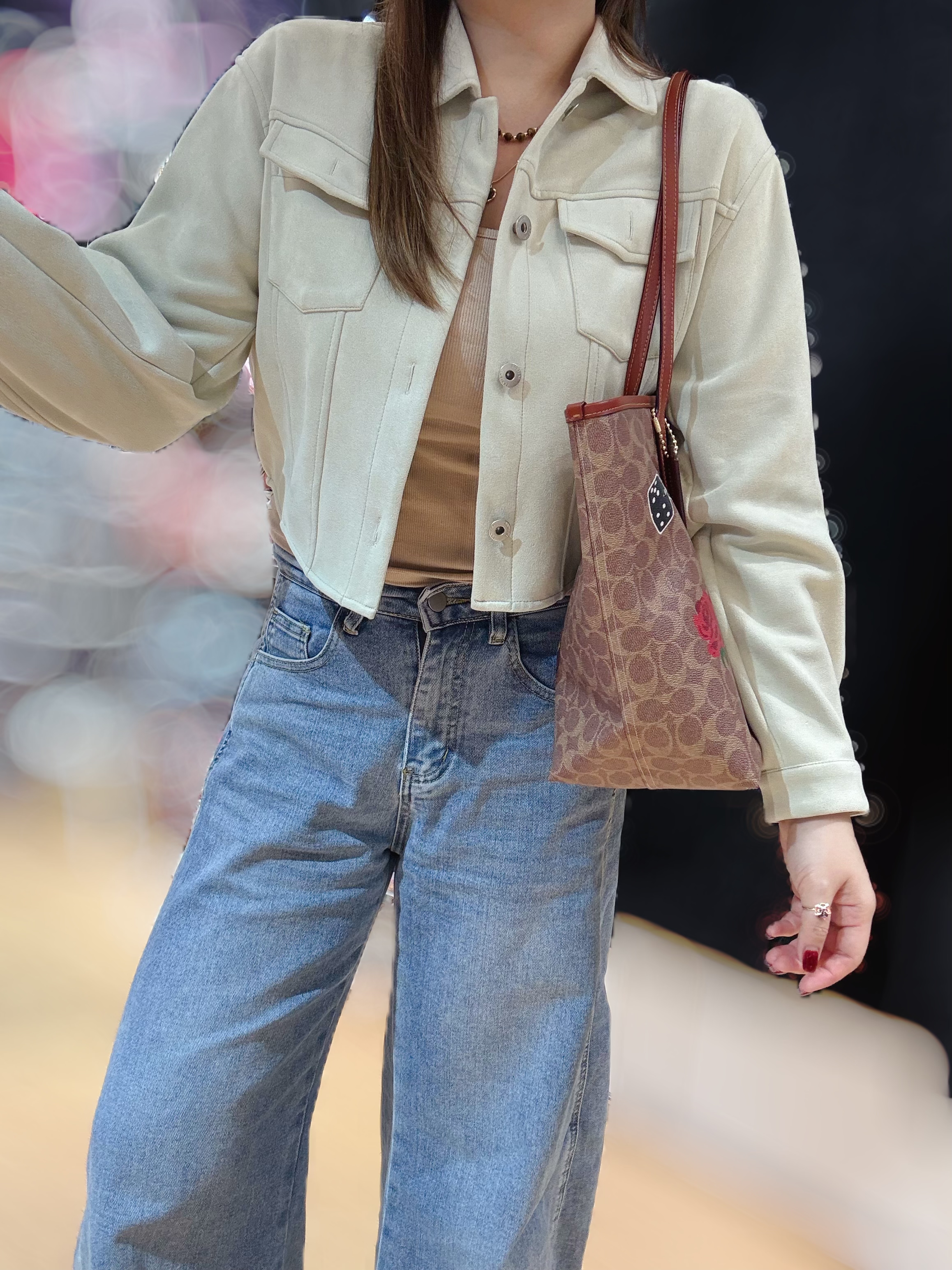 Coach City tote dinosaur