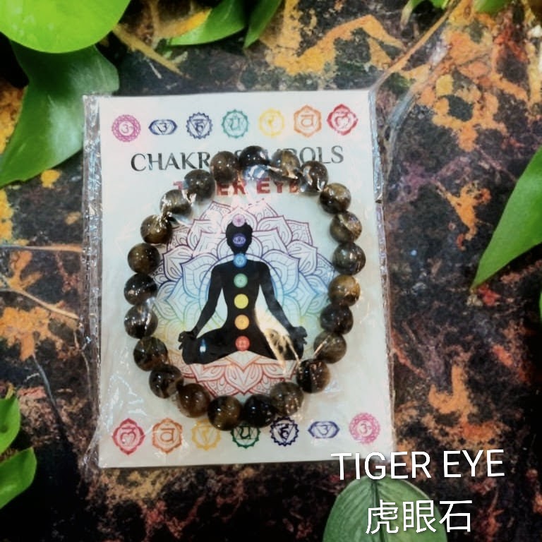 印度七輪水晶串珠手鏈 (8mm)