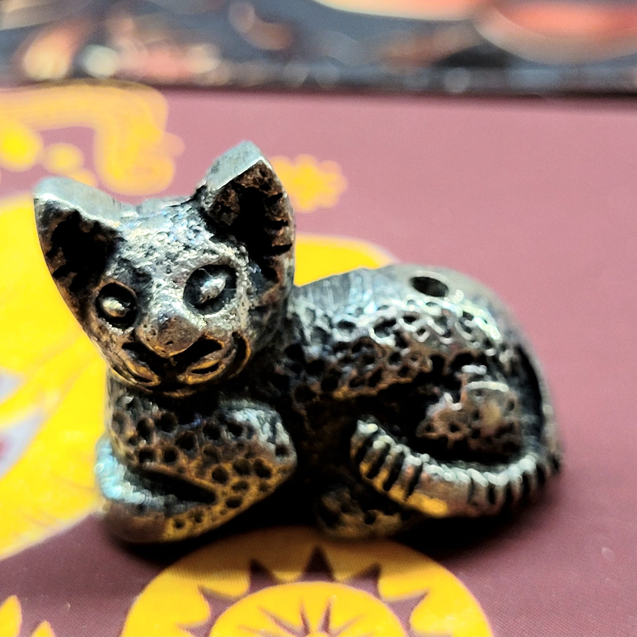 印度黃銅動物香座 