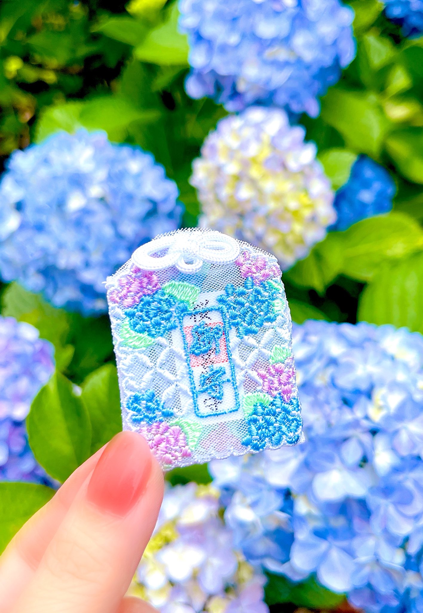 《Pre-Order》(期間限定) 紫陽花御守 あじさいレースお守｜櫻神宮