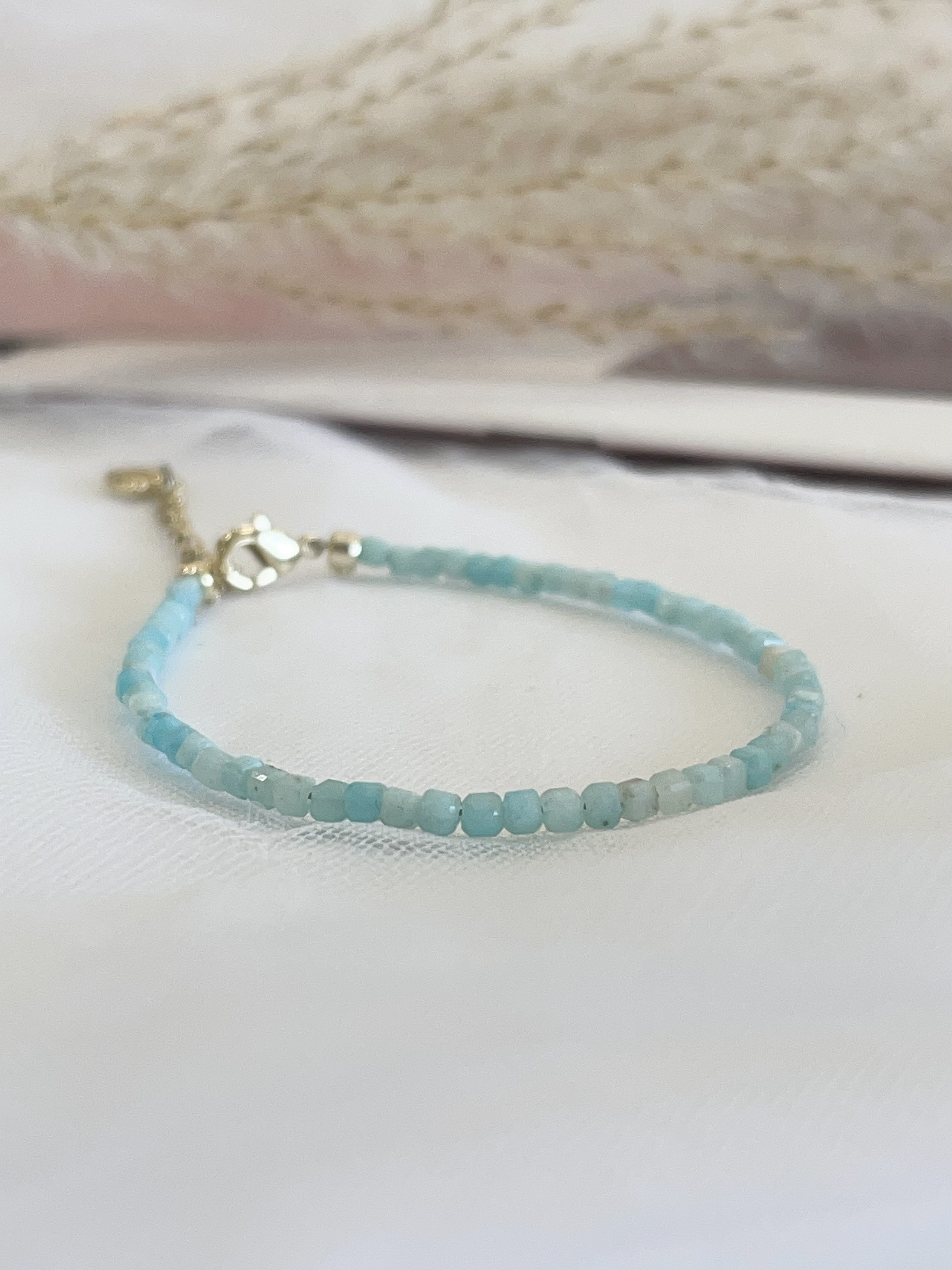 💧 天河石切割细手链 ｜ 3mm