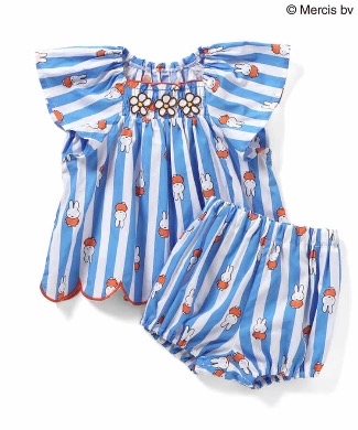 🇯🇵預訂 日本直送🇯🇵Apres les cours x Miffy系列兩色人物滿印條紋上衣燈籠褲套裝