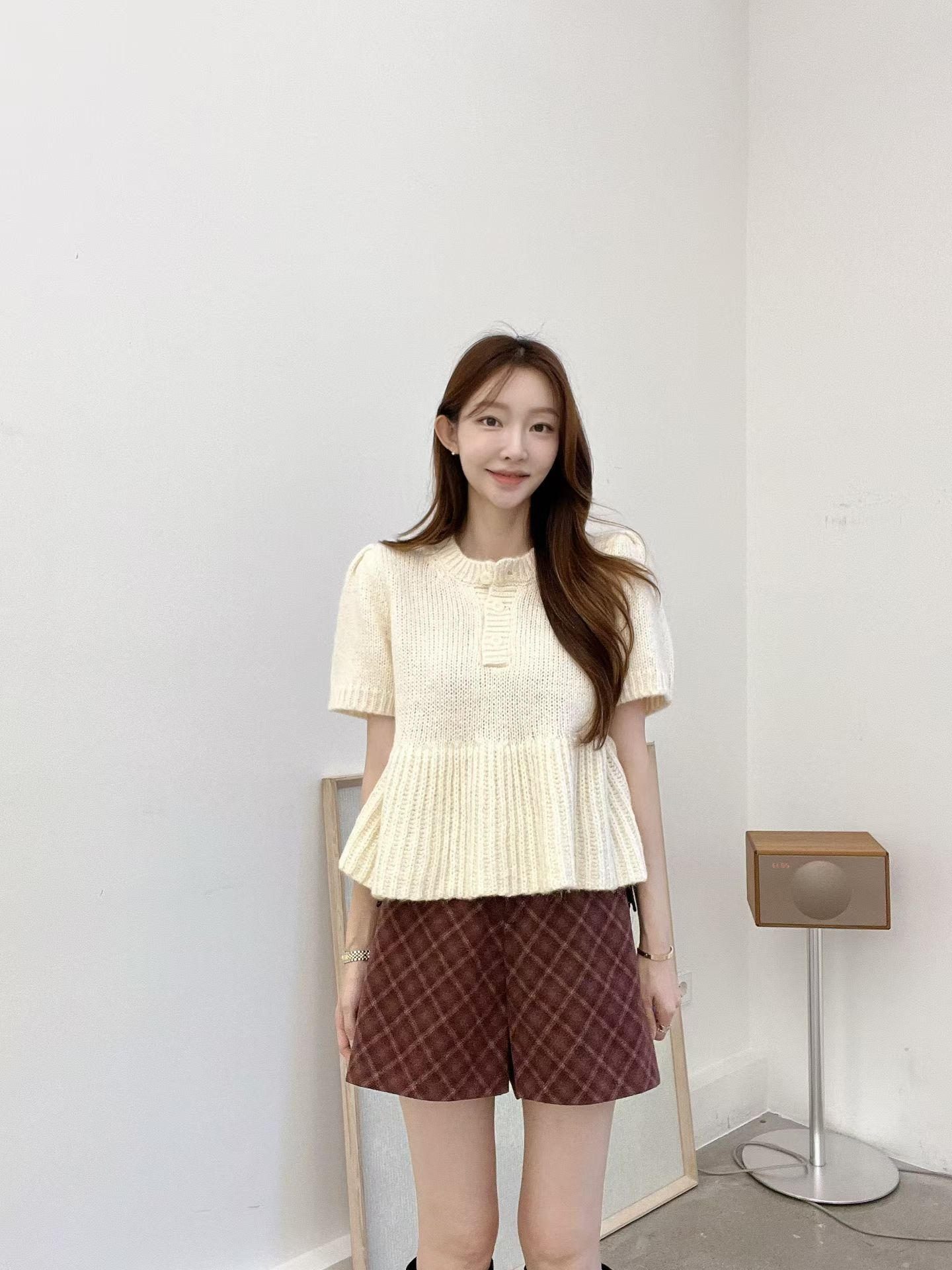 ❤️FV07 拼色格仔裙褲 (3色)