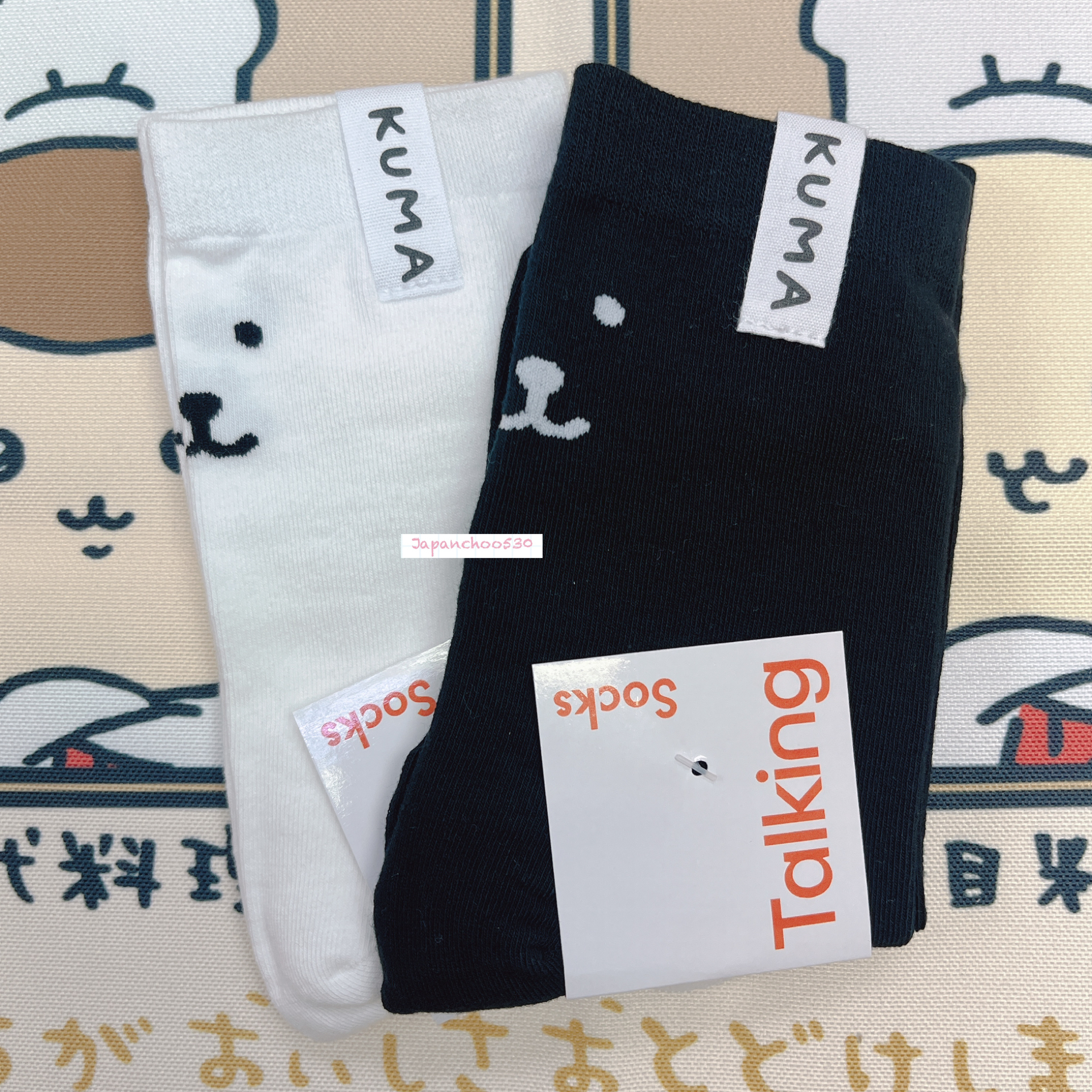 日本現貨/預訂📍Joke Bear大頭圖案長襪