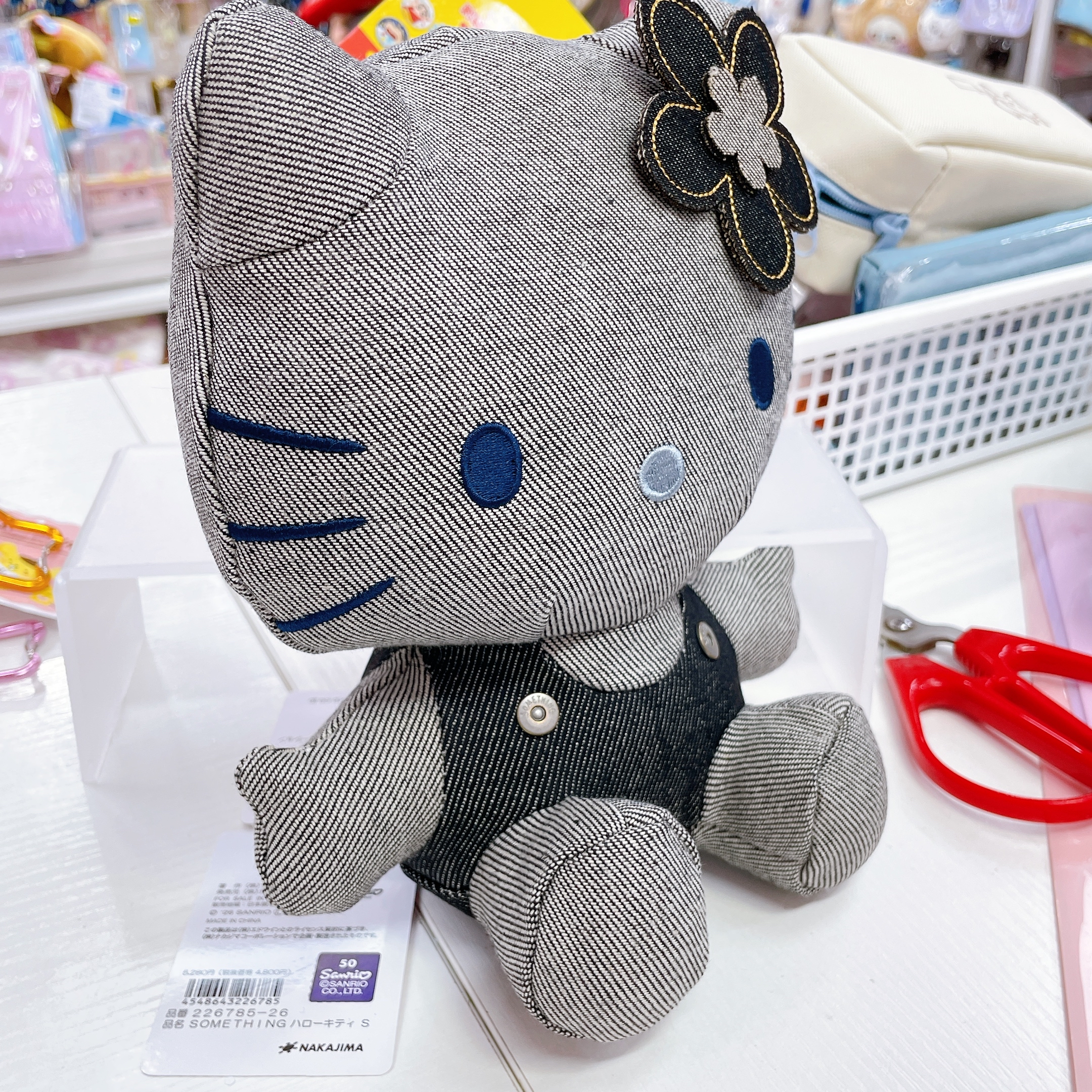 日本直送牛仔布Kitty公仔