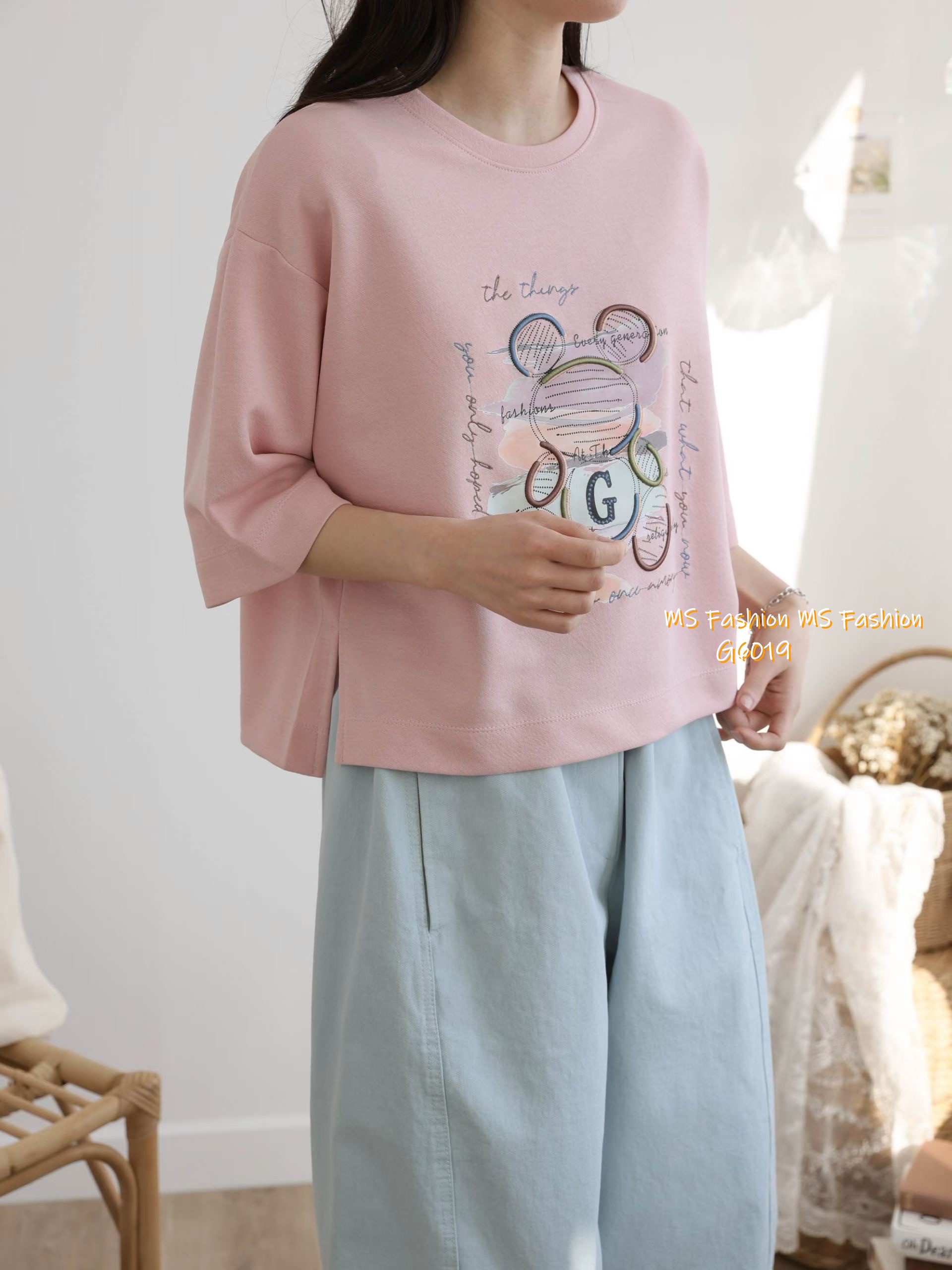 G6019 韓國🇰🇷靚料靚print top