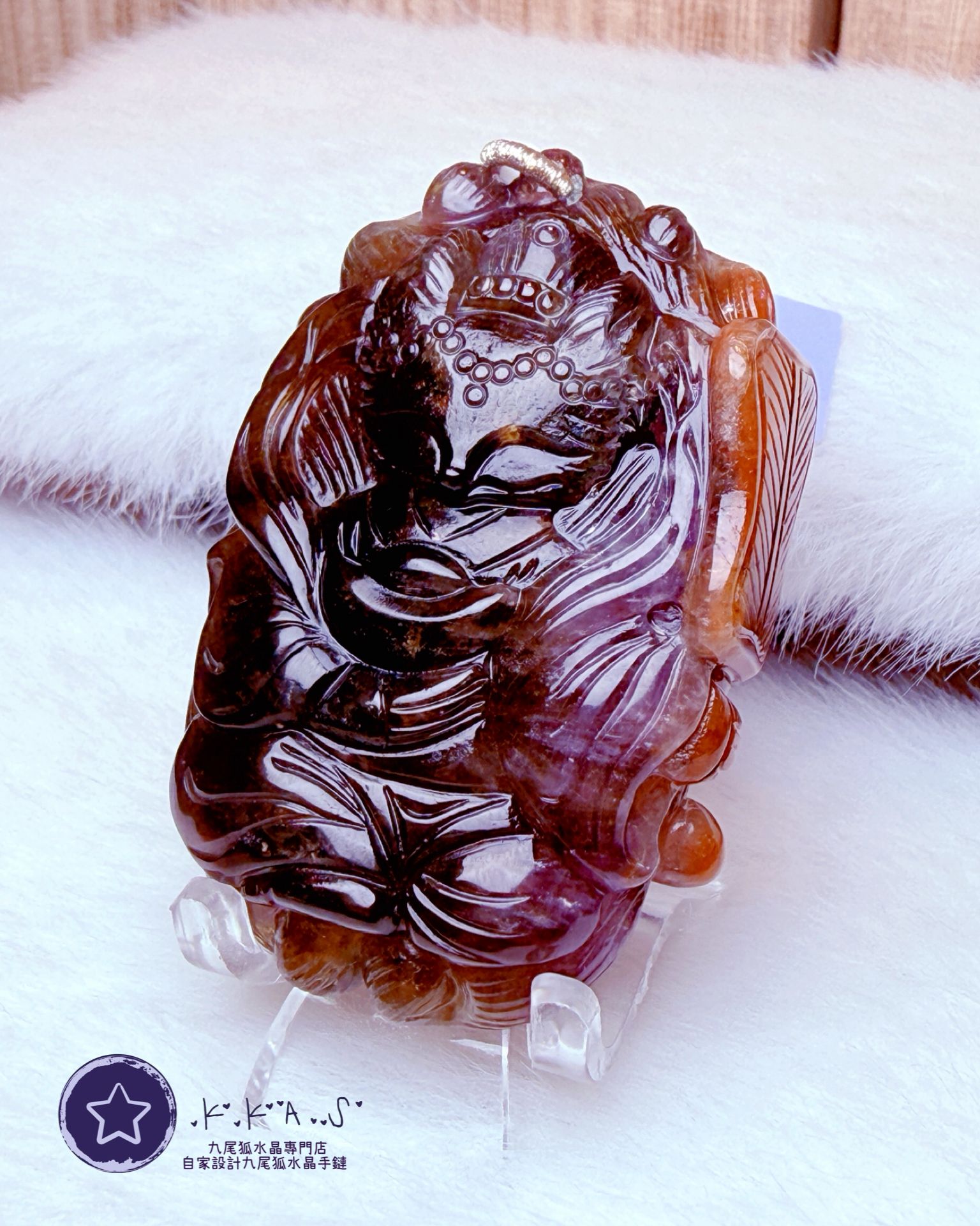 K00183 紅極光23 元寶狐娘娘 - 吊墜