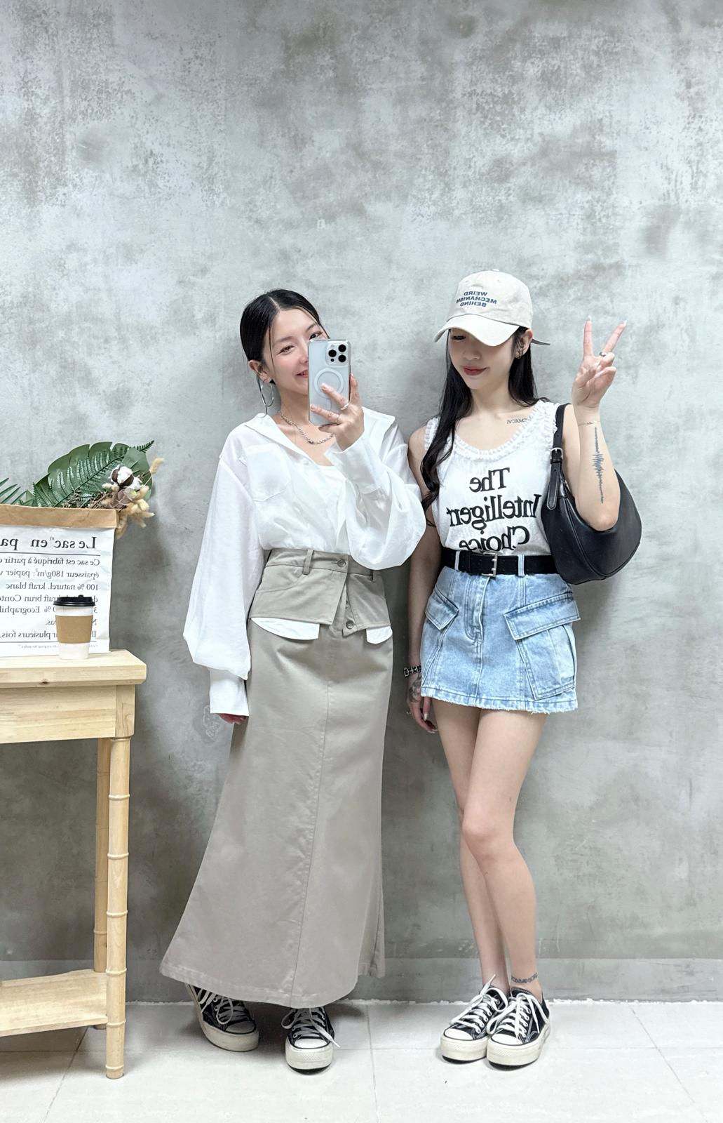 E17 喱士ruffle 邊背心